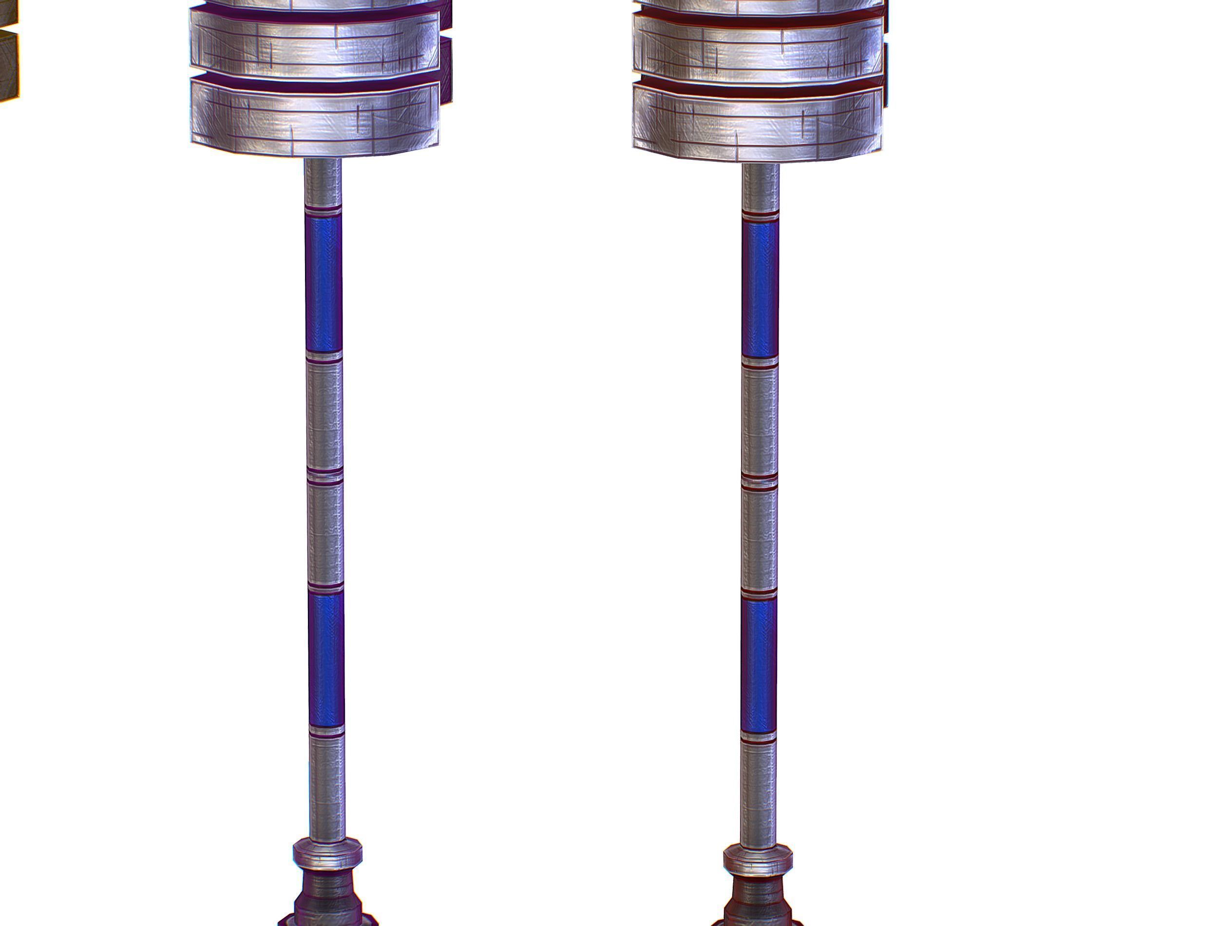 a set of cutting weapons - Sledgehammer Low-poly 3D model_15