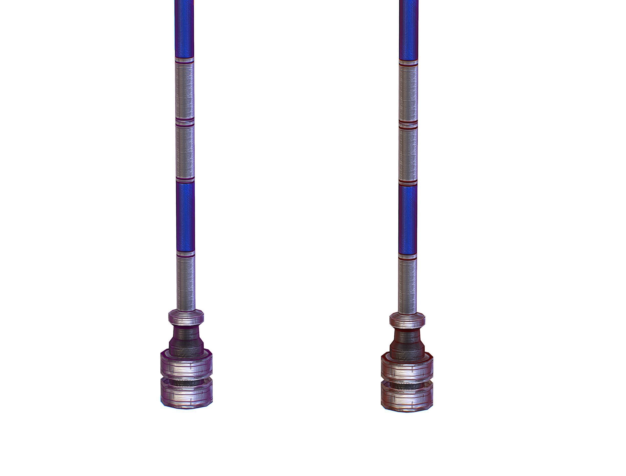 a set of cutting weapons - Sledgehammer Low-poly 3D model_16