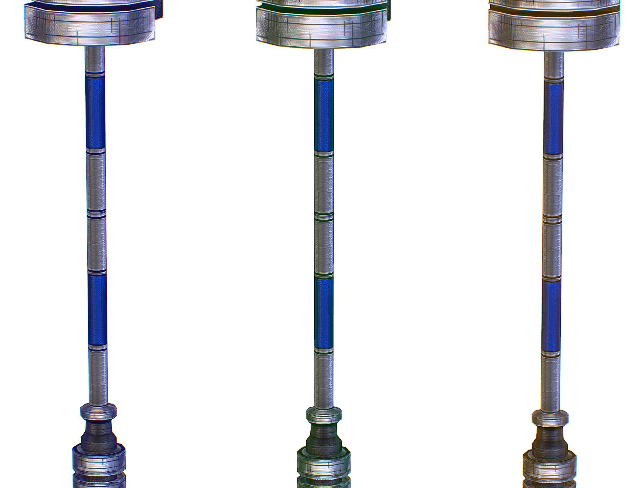 a set of cutting weapons - Sledgehammer Low-poly 3D model_12