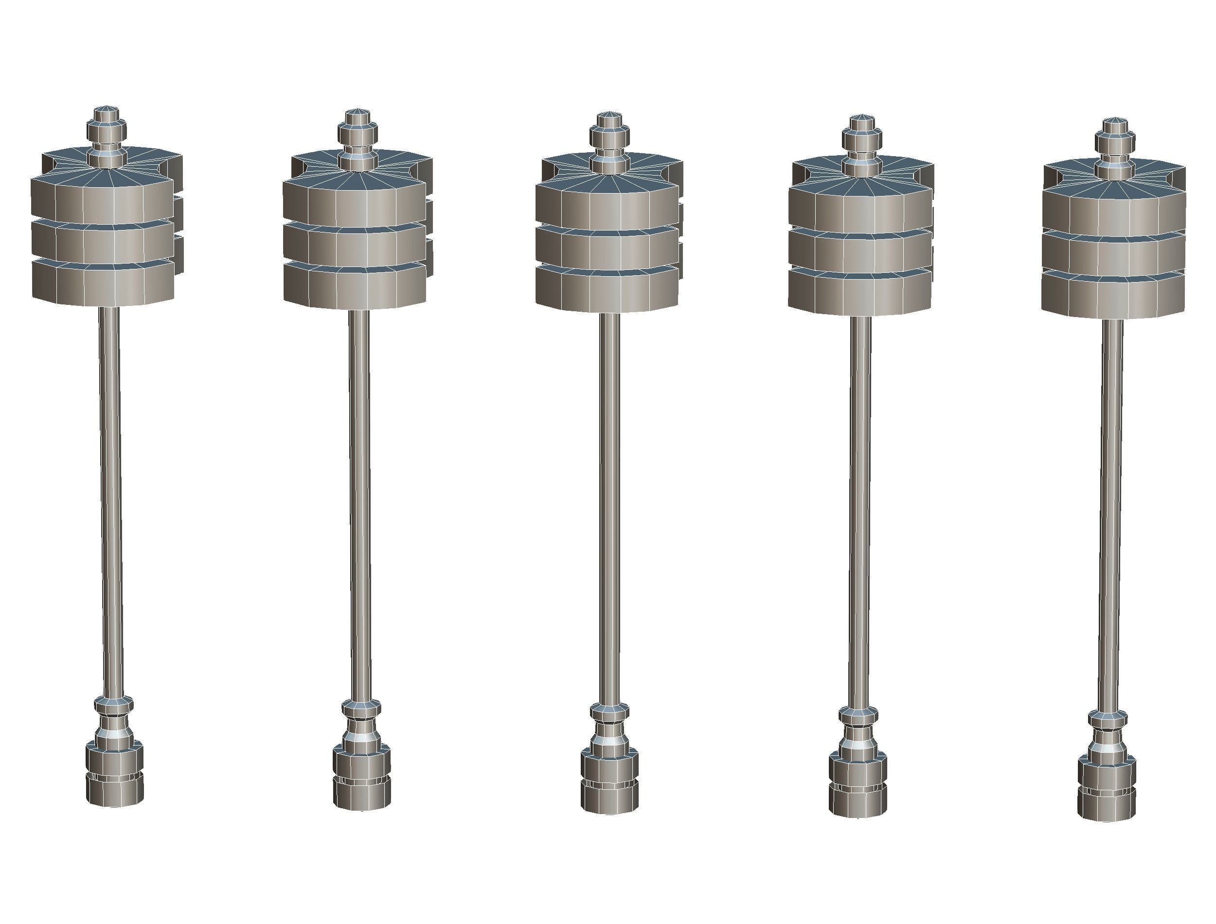 a set of cutting weapons - Sledgehammer Low-poly 3D model_18