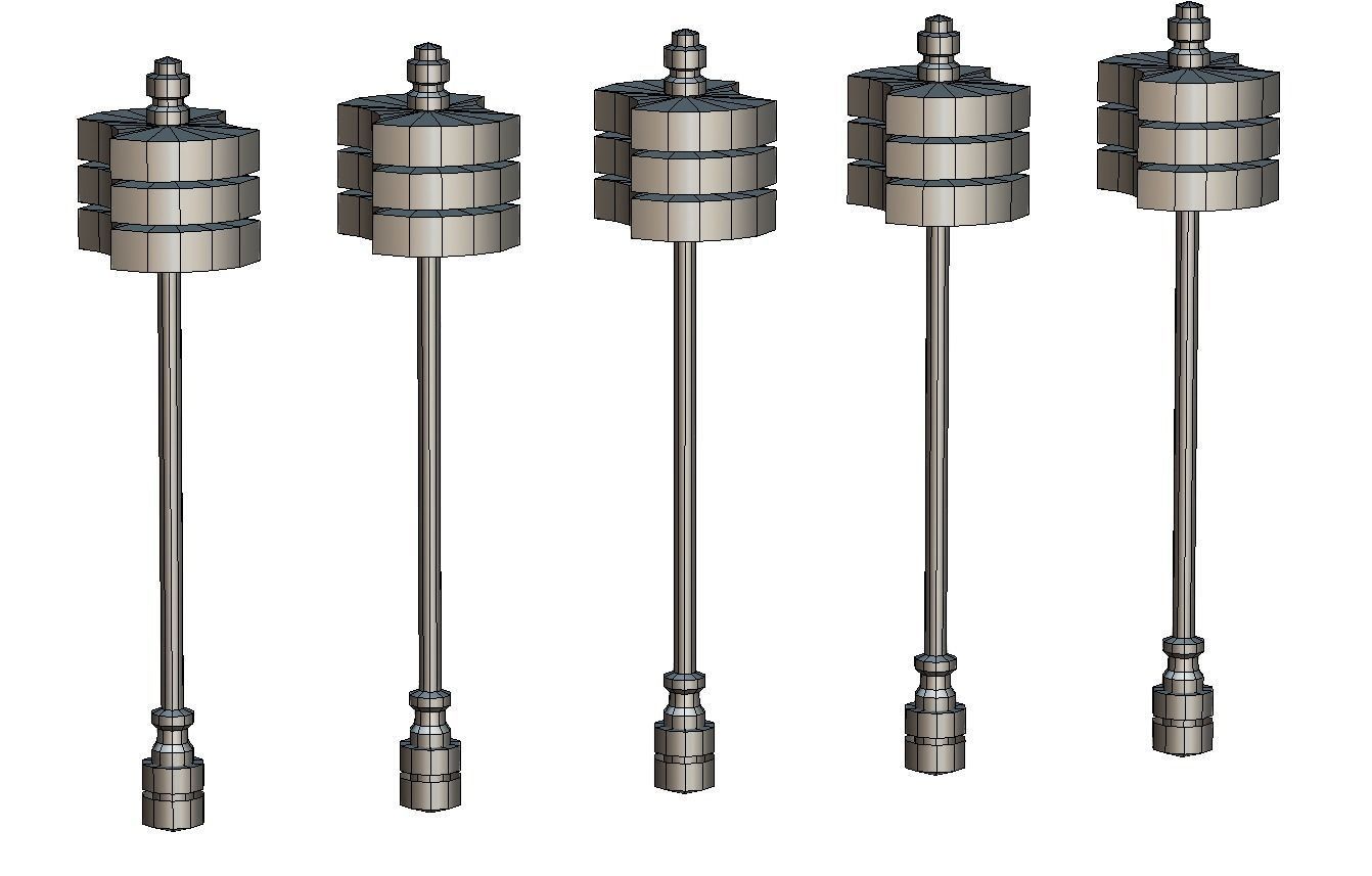 a set of cutting weapons - Sledgehammer Low-poly 3D model_22