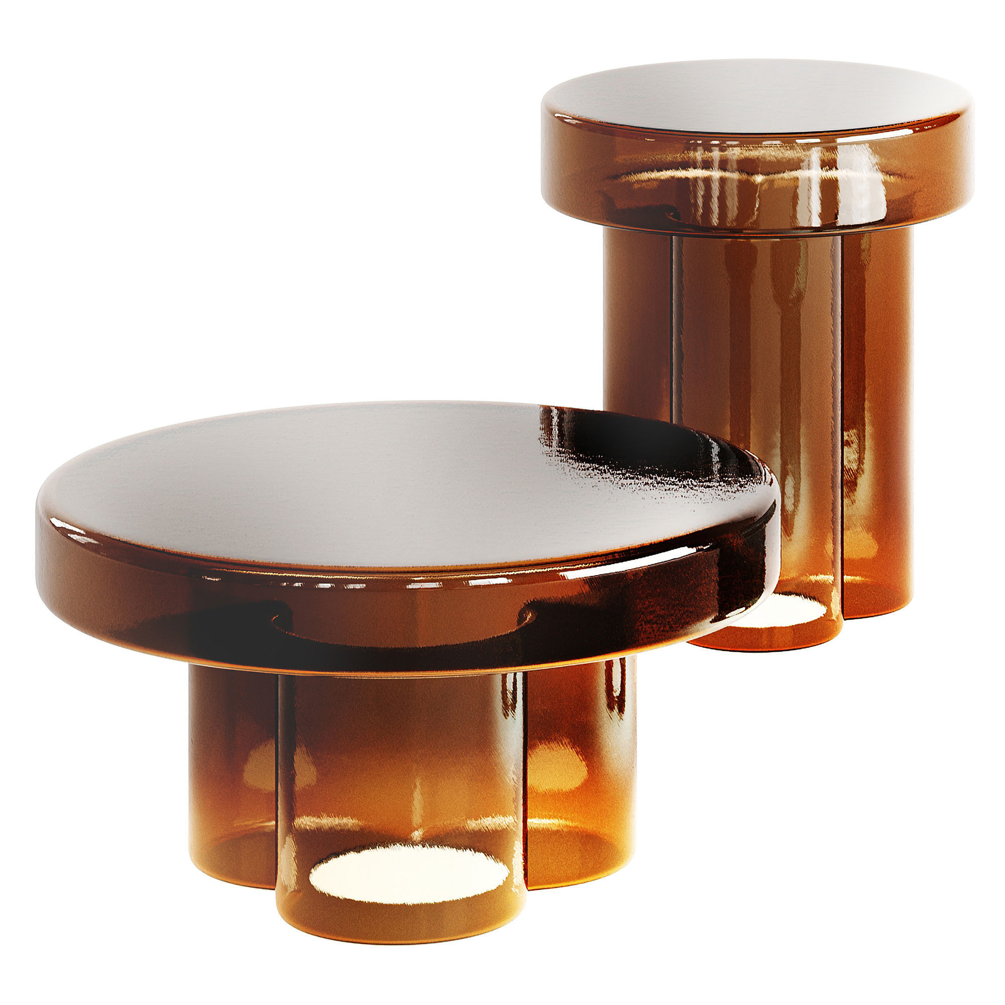 Miniforms SODA Glass Luxury Coffee Table 3D model_2