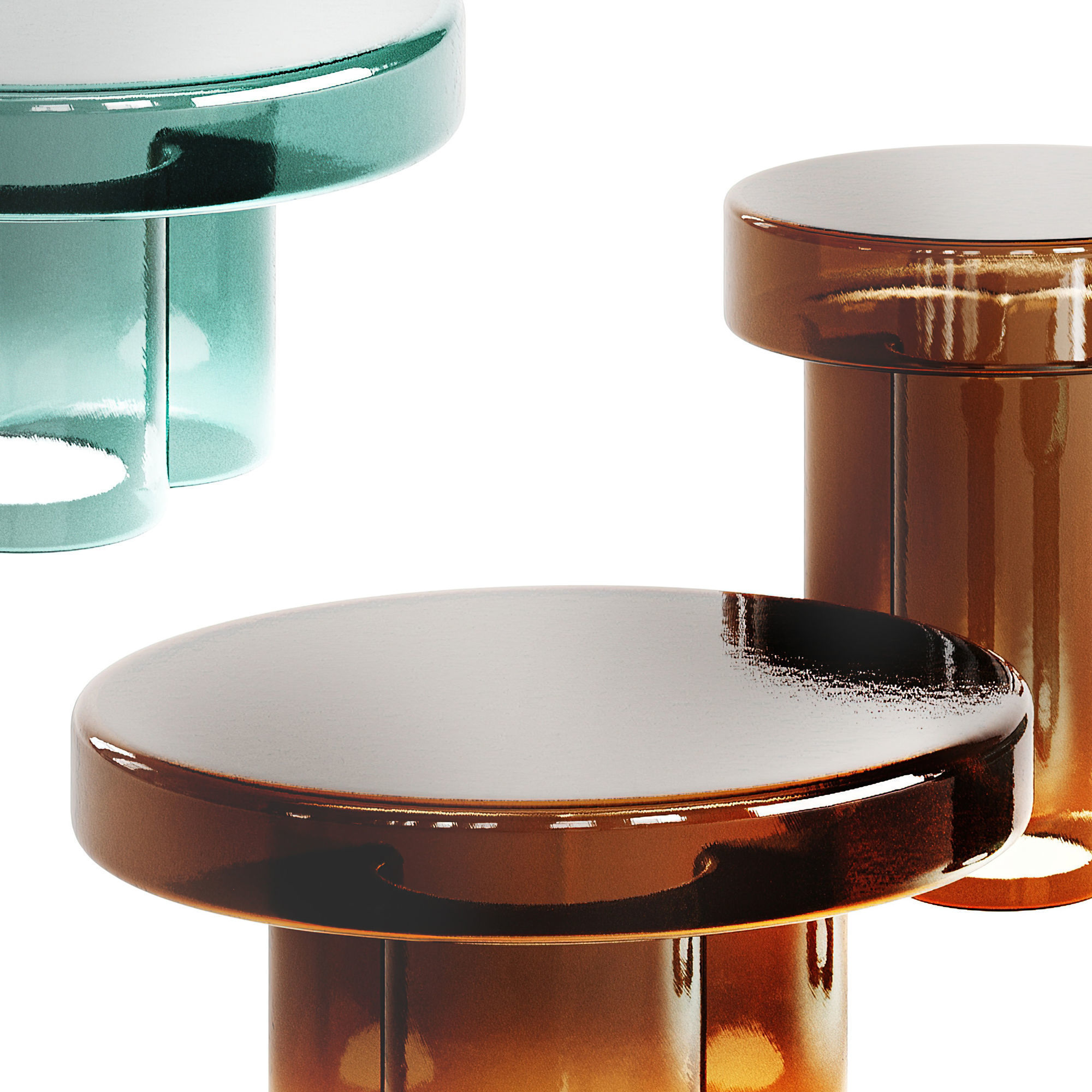 Miniforms SODA Glass Luxury Coffee Table 3D model_1