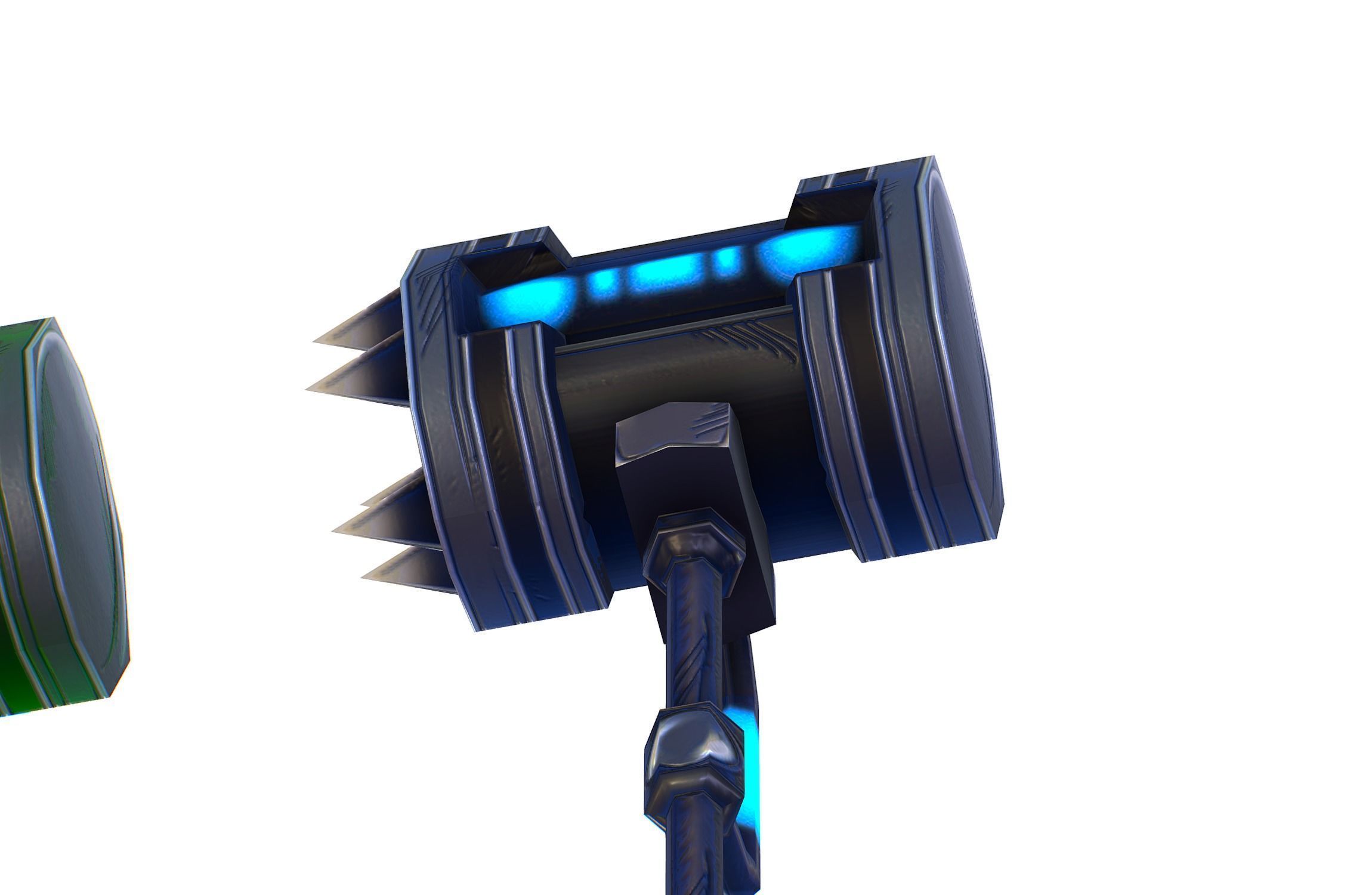 a set of cutting weapons - Sledgehammer Low-poly 3D model_14