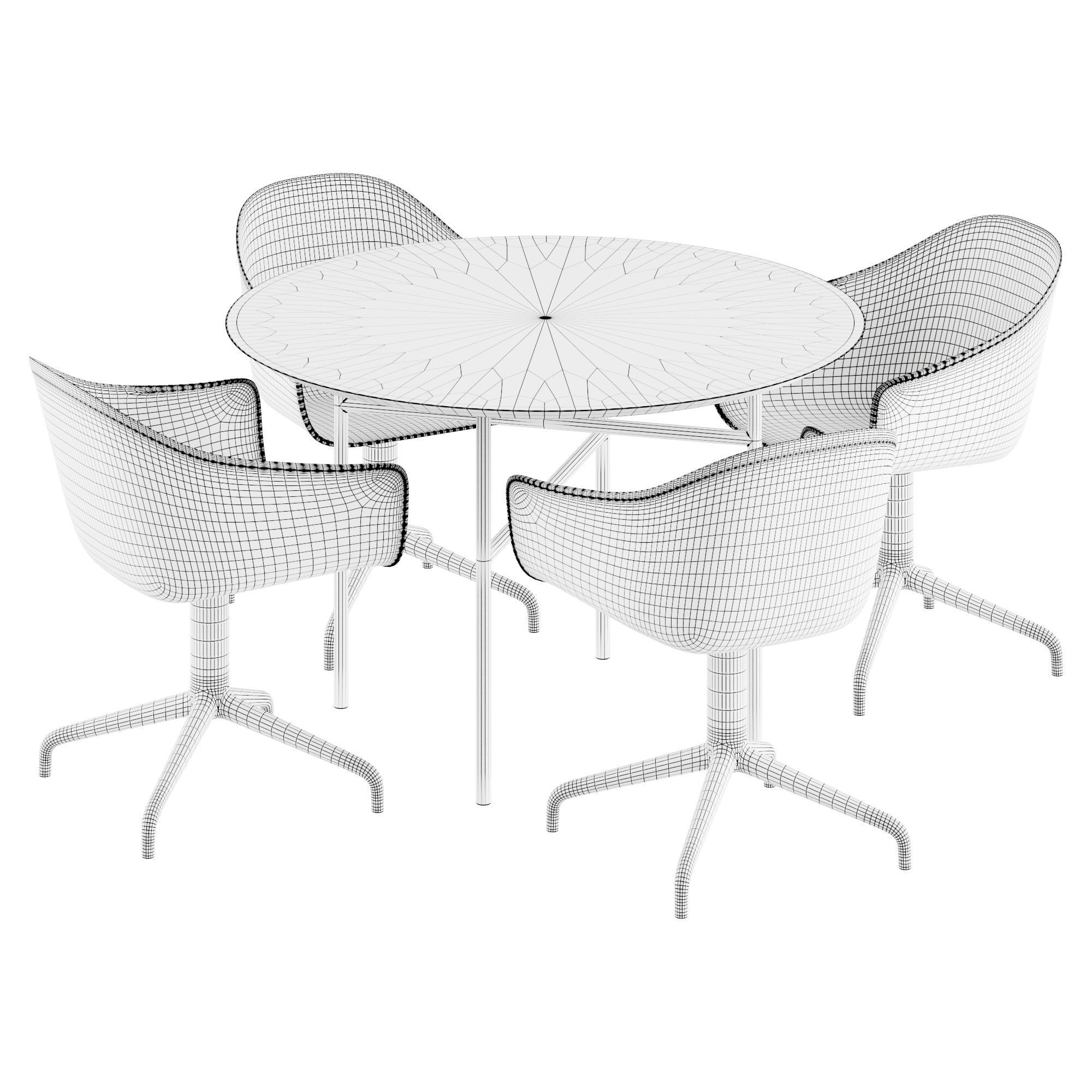 Snaregade Dining Table 3D model_3