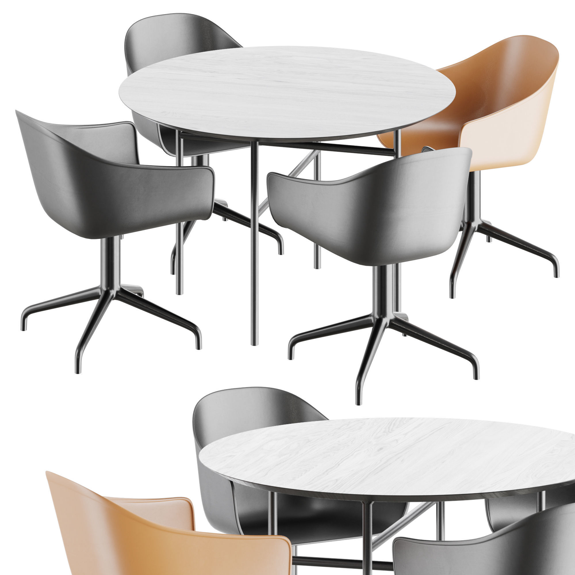 Snaregade Dining Table 3D model_1