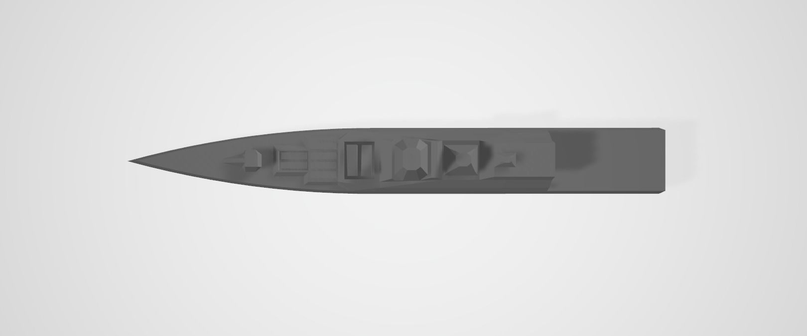 Hammond class stealth frigate 3D print model_4