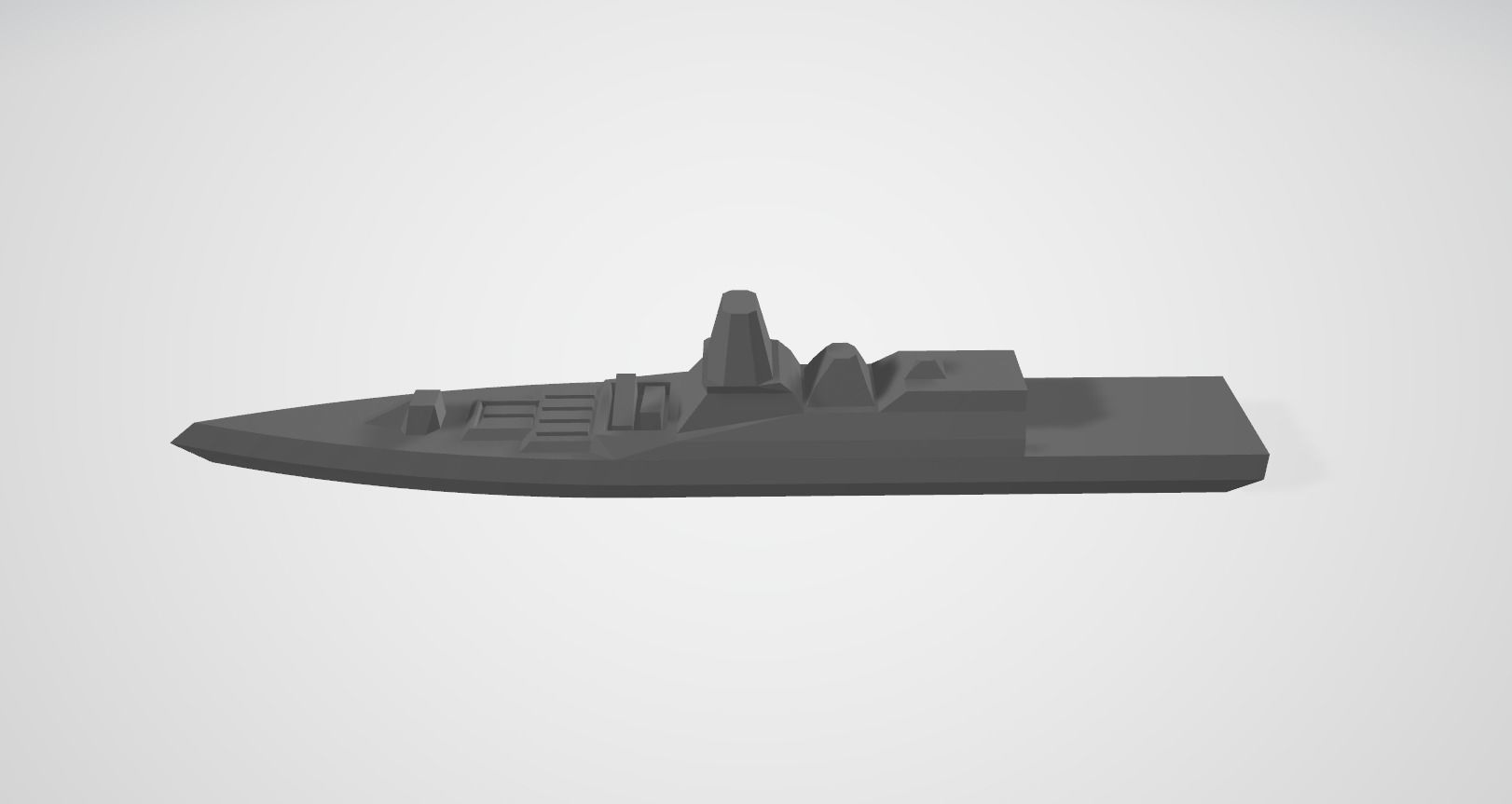 Hammond class stealth frigate 3D print model_3