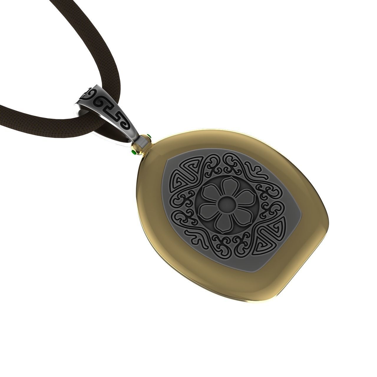 Thousand Armed Buddha Pendant 3D print model_2