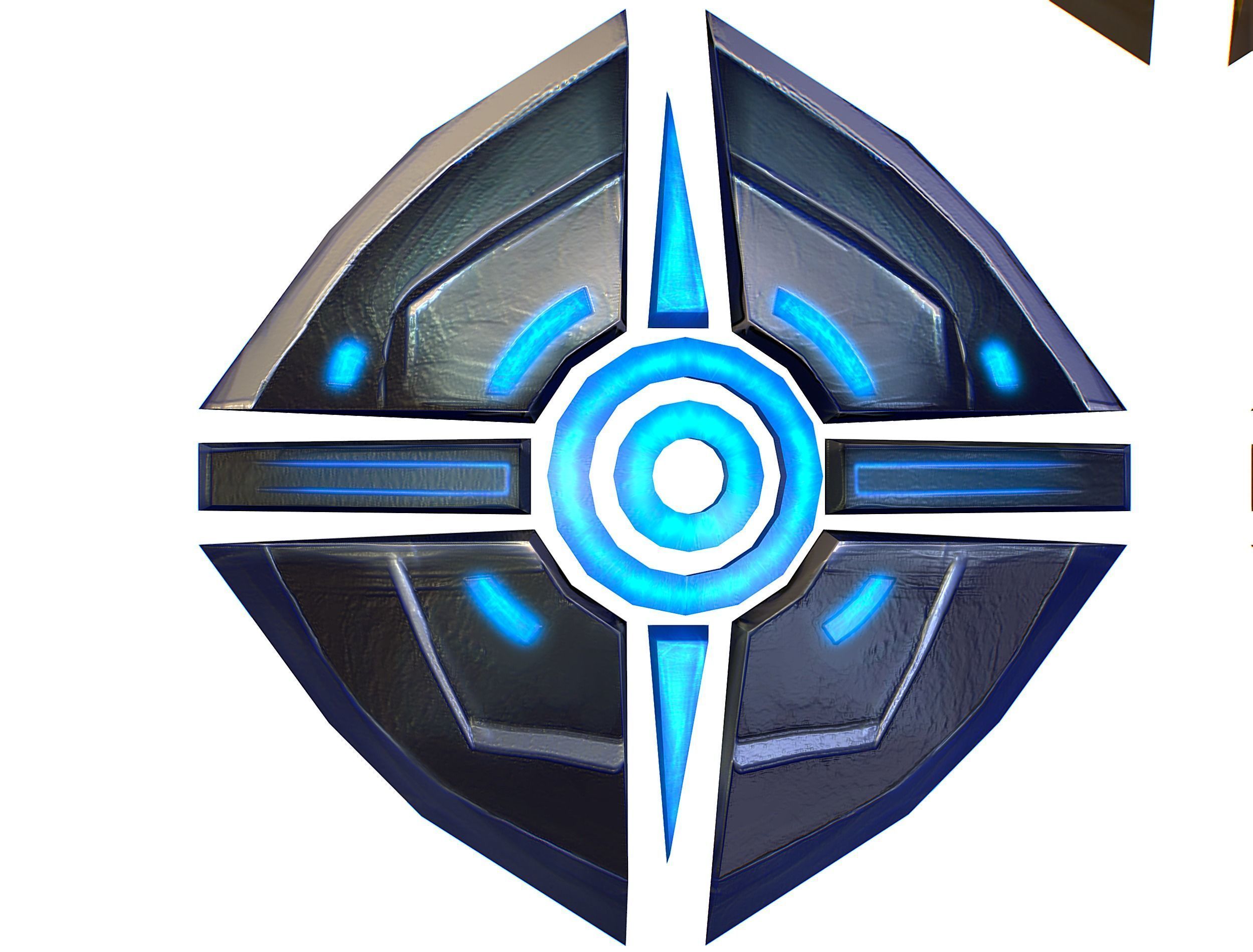 a Set of Shield Weapons Low-poly 3D model_18