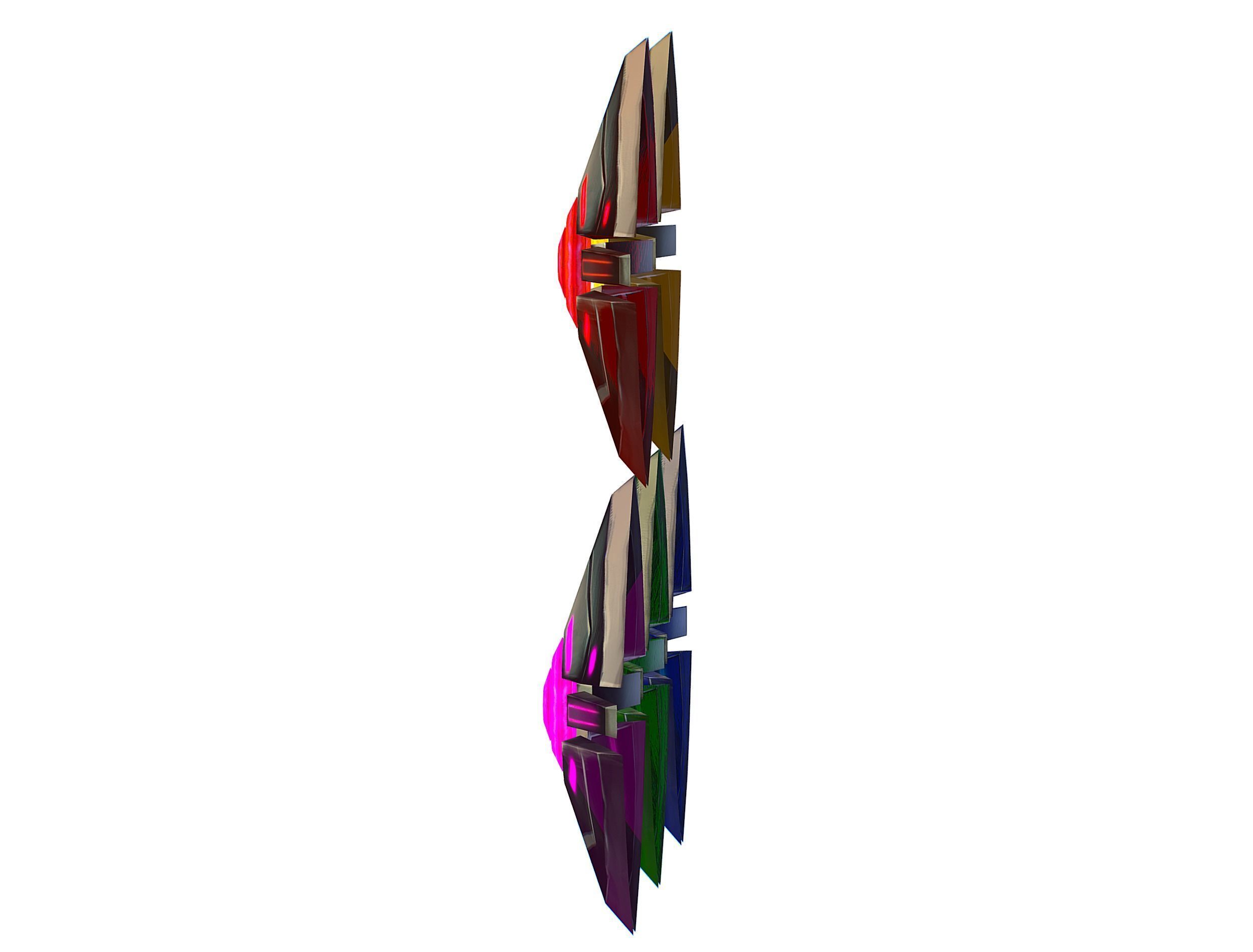 a Set of Shield Weapons Low-poly 3D model_5