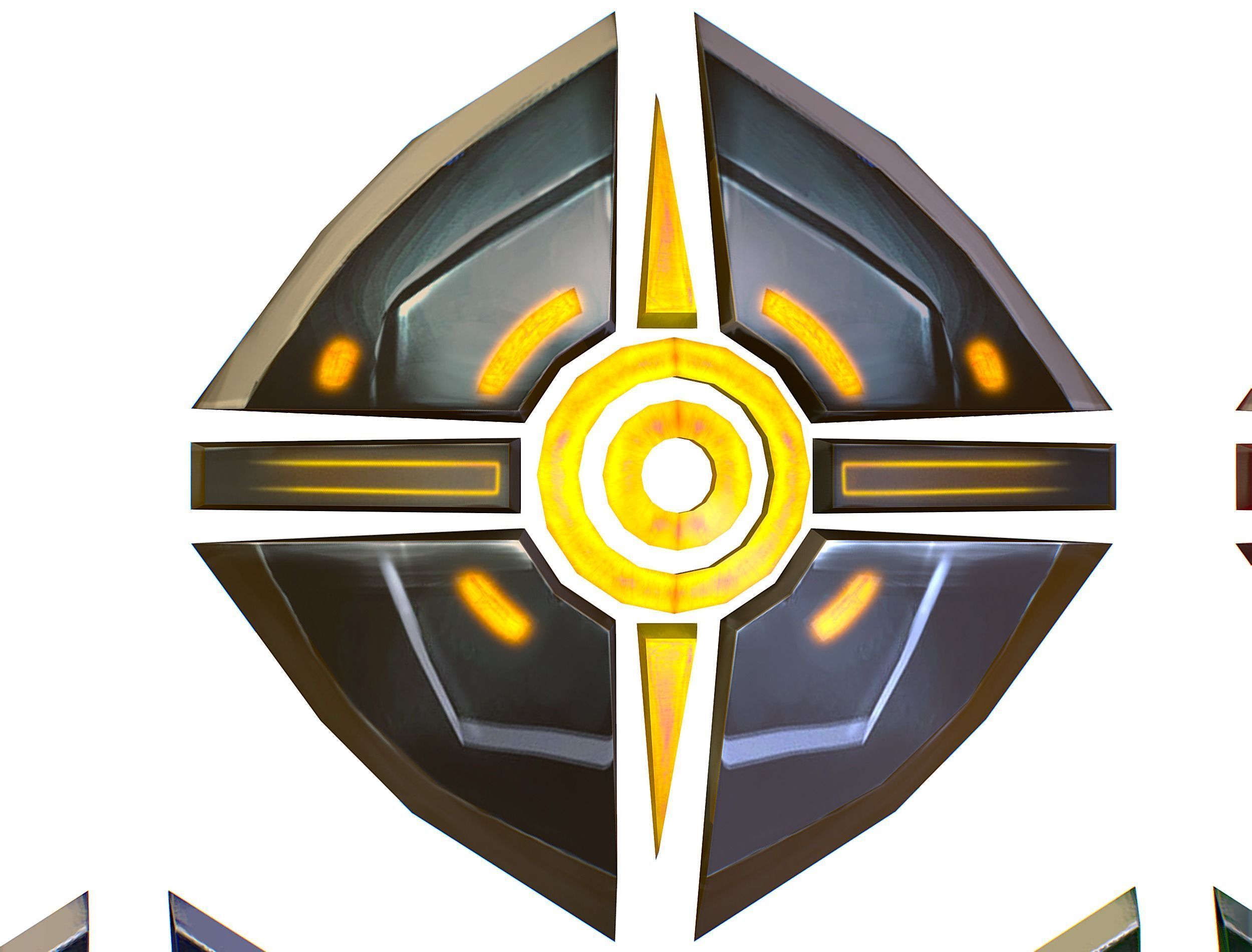 a Set of Shield Weapons Low-poly 3D model_14