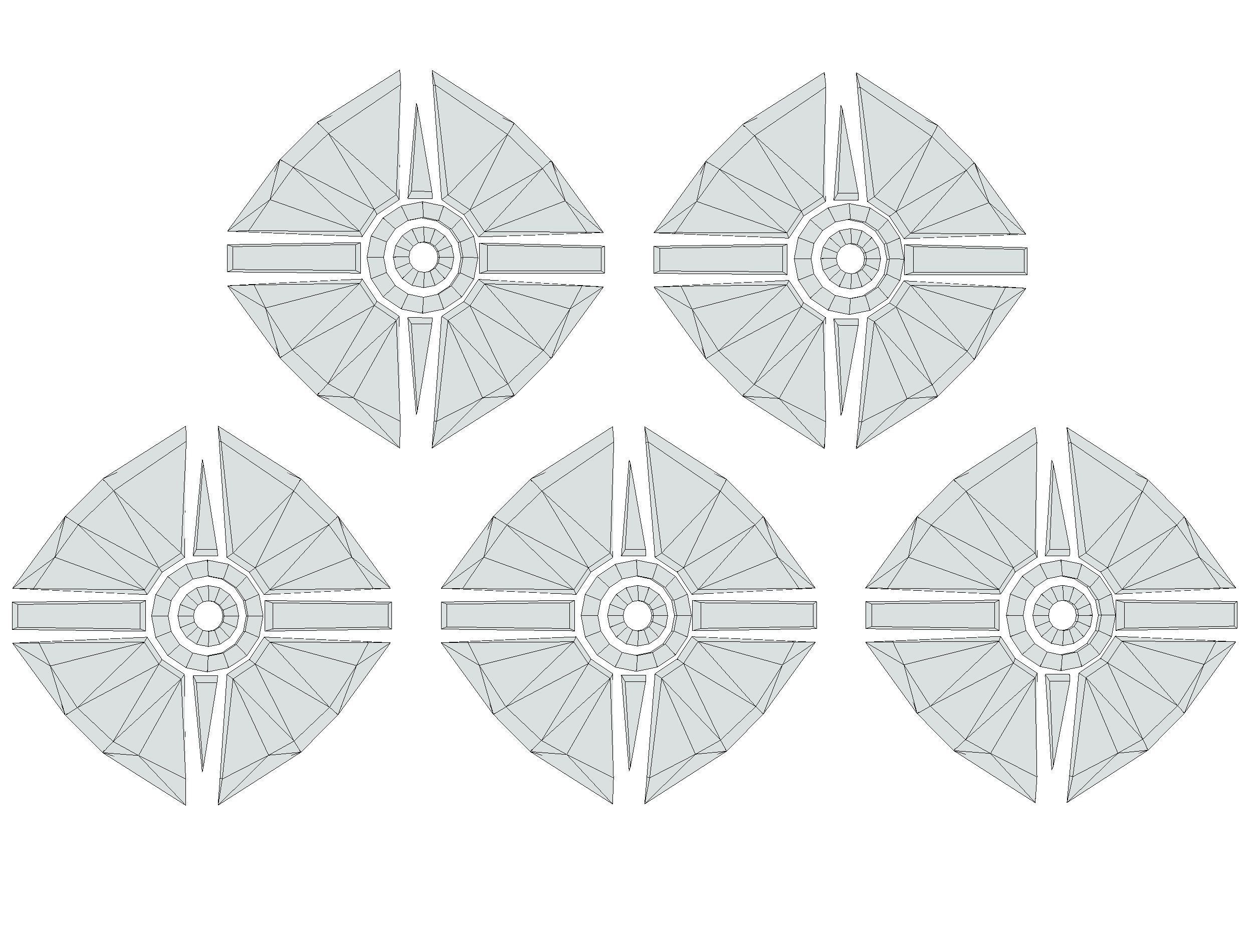 a Set of Shield Weapons Low-poly 3D model_22