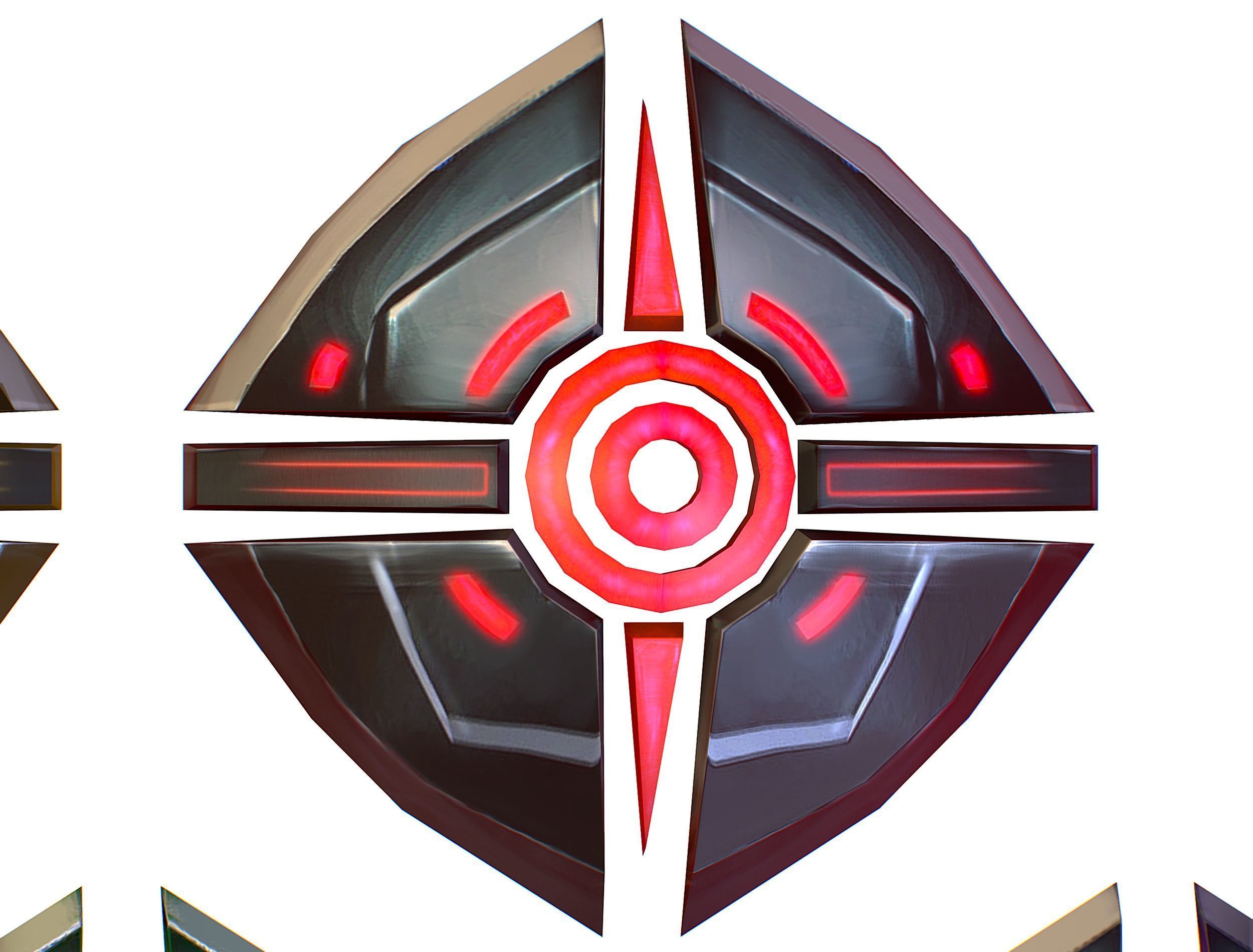 a Set of Shield Weapons Low-poly 3D model_15