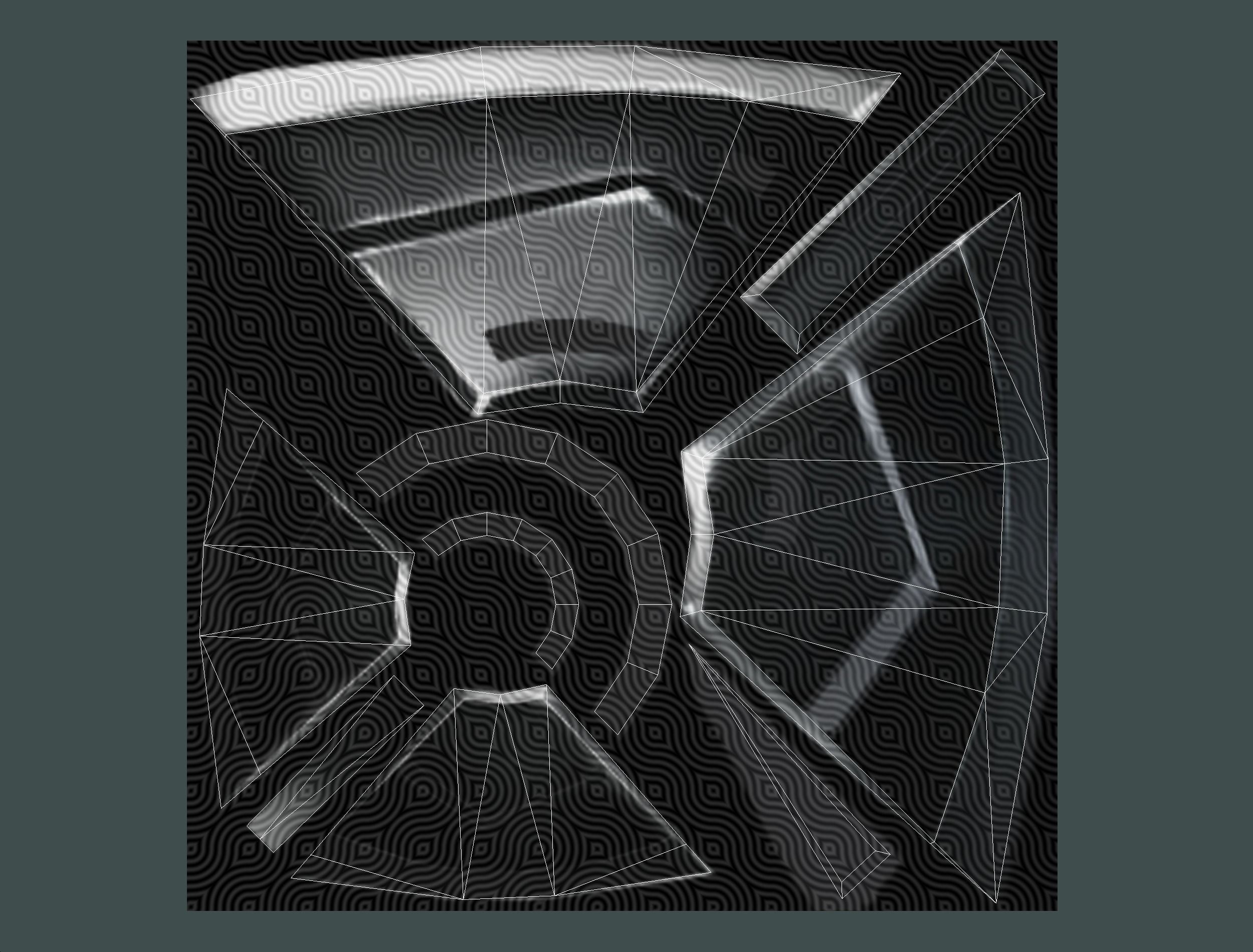 a Set of Shield Weapons Low-poly 3D model_23