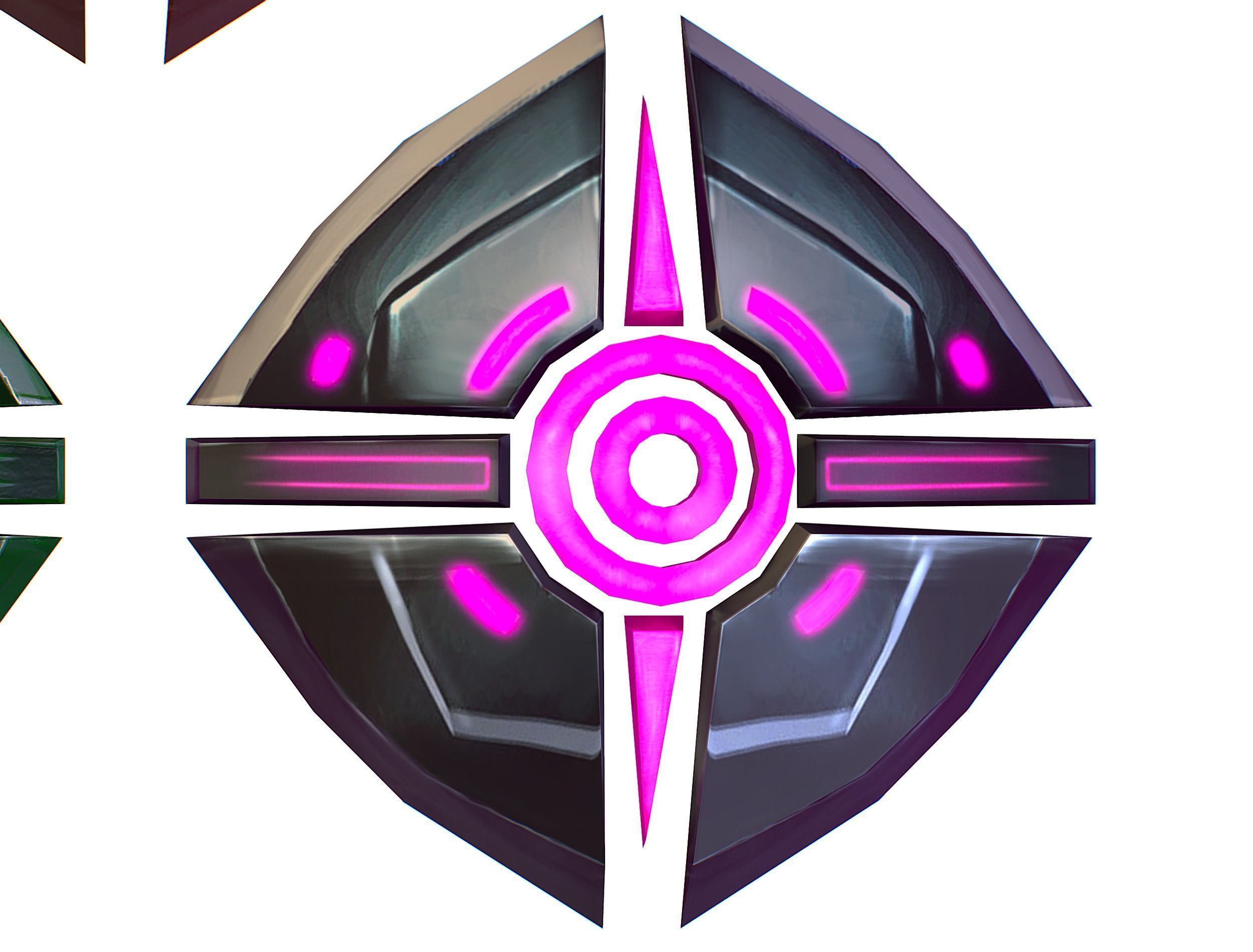 a Set of Shield Weapons Low-poly 3D model_16