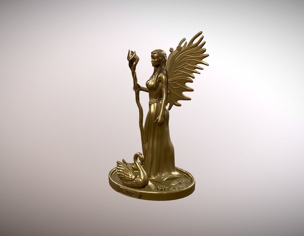Aine celtic goddess fairy queen druid 3D print model_5