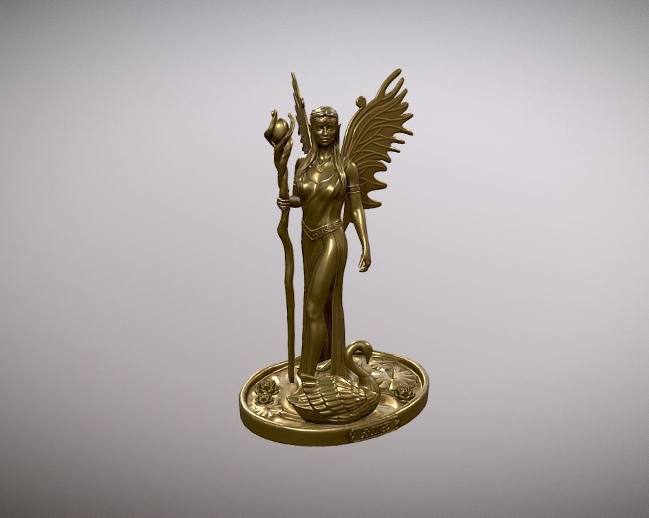 Aine celtic goddess fairy queen druid 3D print model_4
