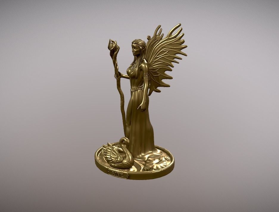 Aine celtic goddess fairy queen druid 3D print model_1