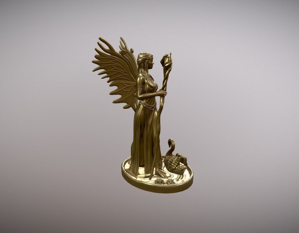 Aine celtic goddess fairy queen druid 3D print model_3