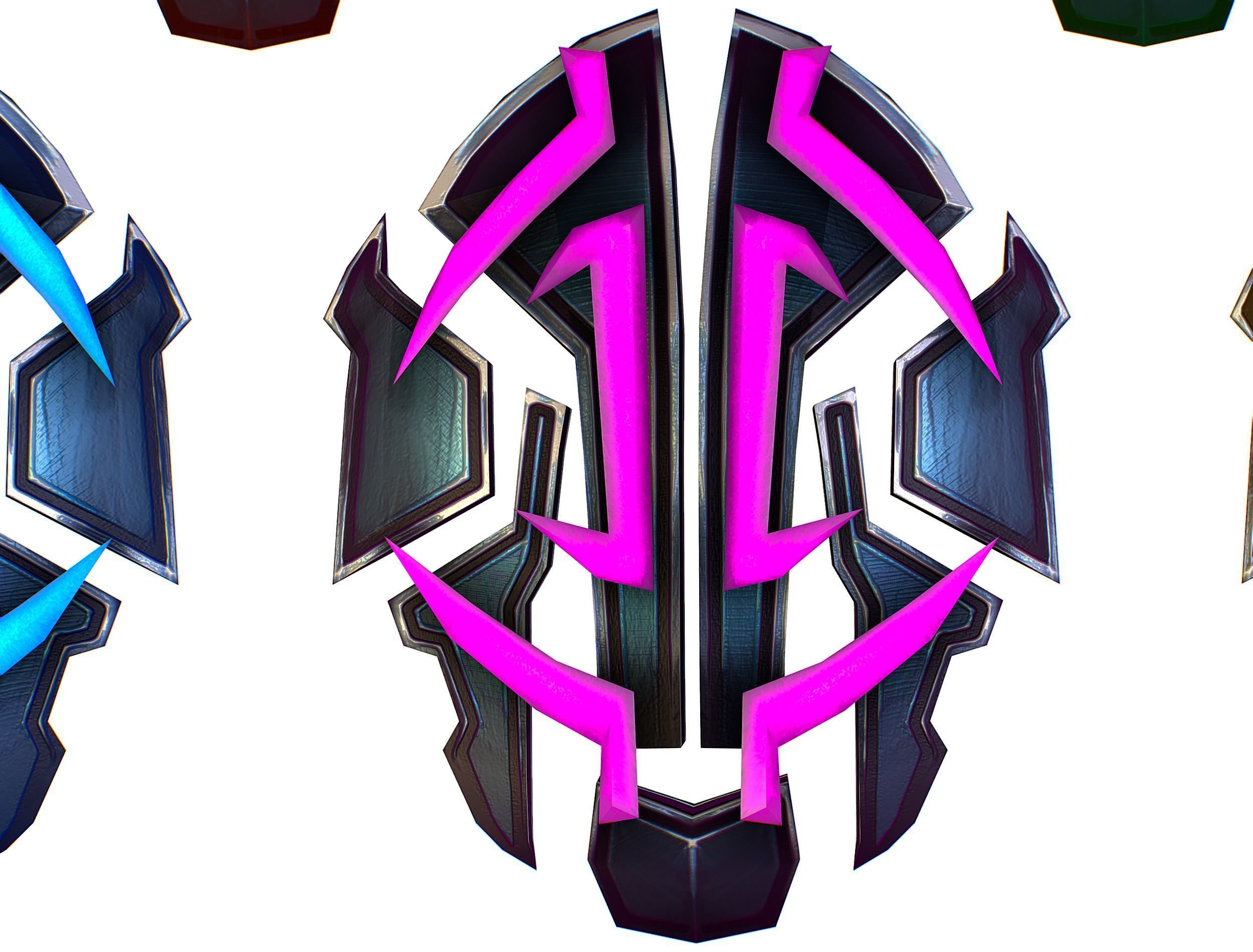 a Set of Shield Weapons Low-poly 3D model_18