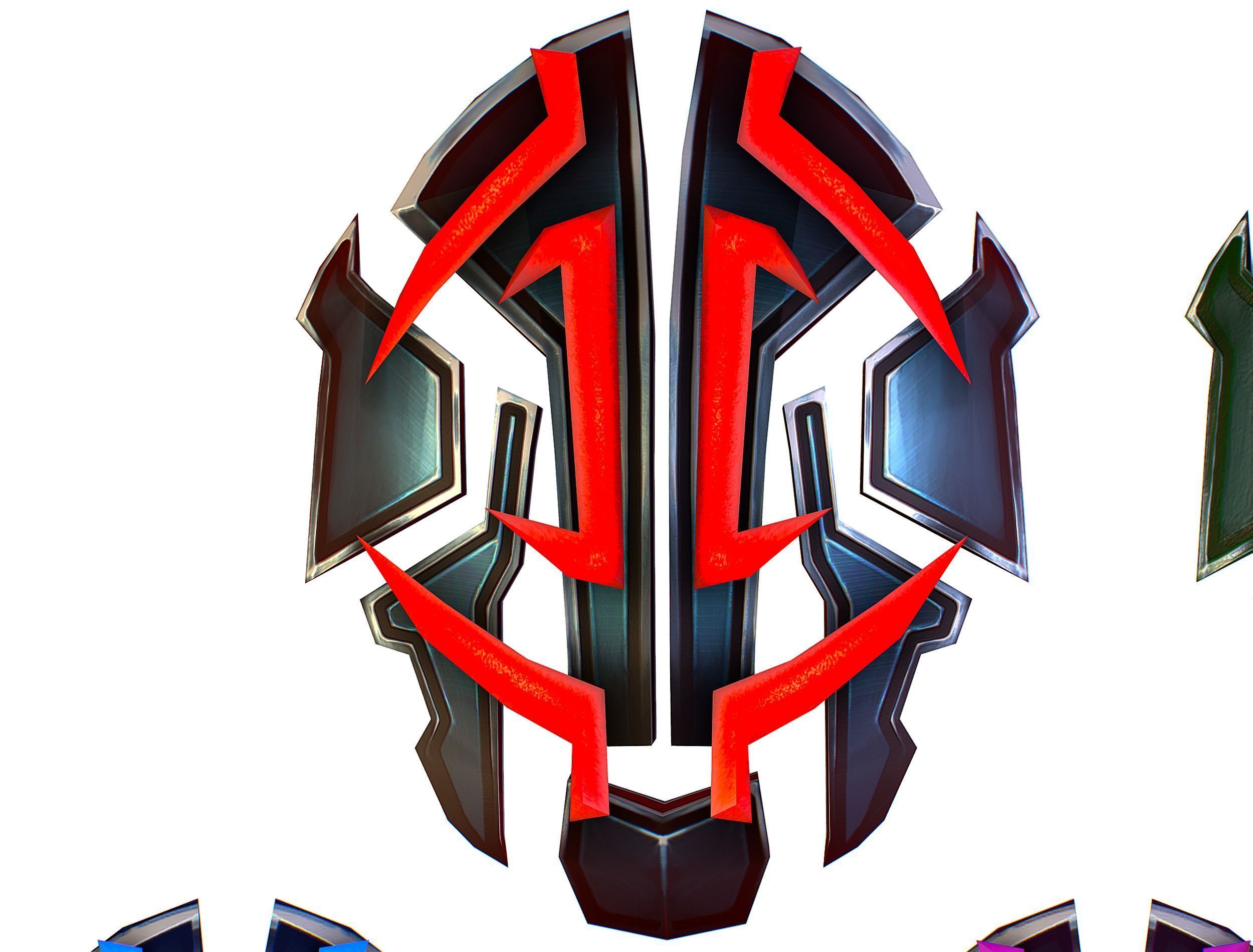 a Set of Shield Weapons Low-poly 3D model_15