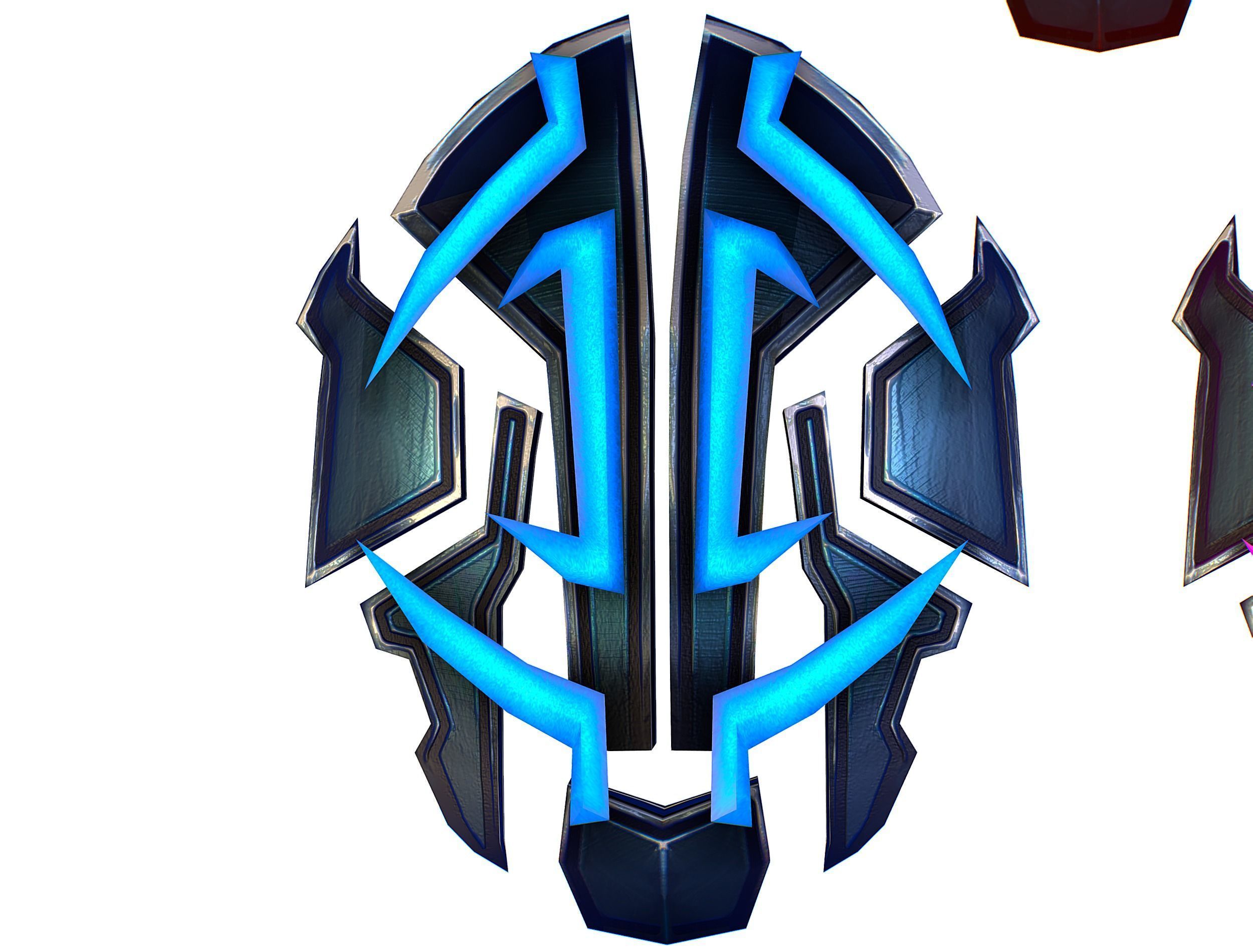 a Set of Shield Weapons Low-poly 3D model_19