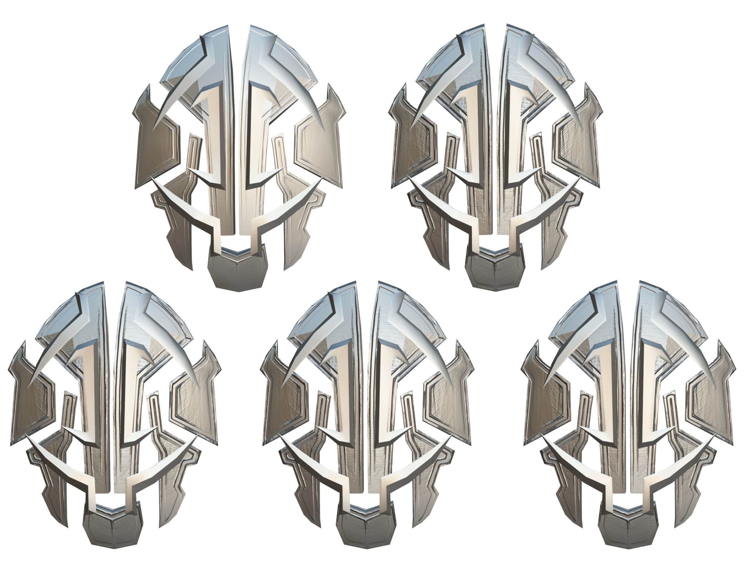 a Set of Shield Weapons Low-poly 3D model_22