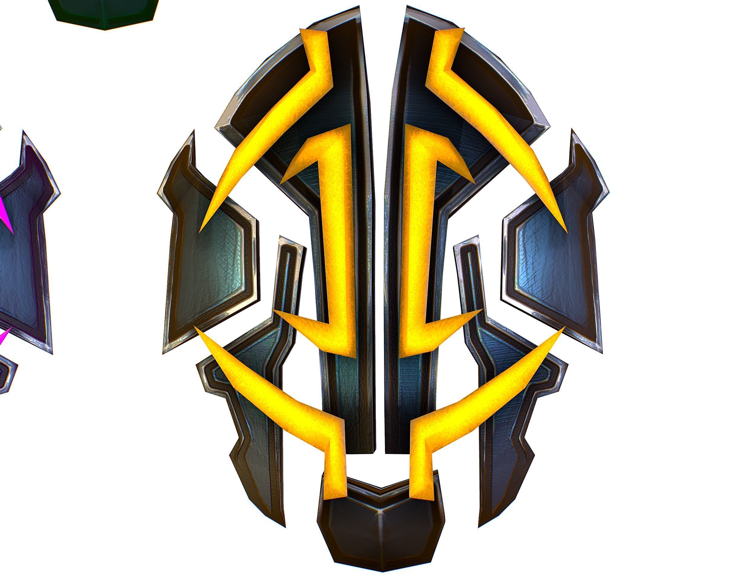 a Set of Shield Weapons Low-poly 3D model_17