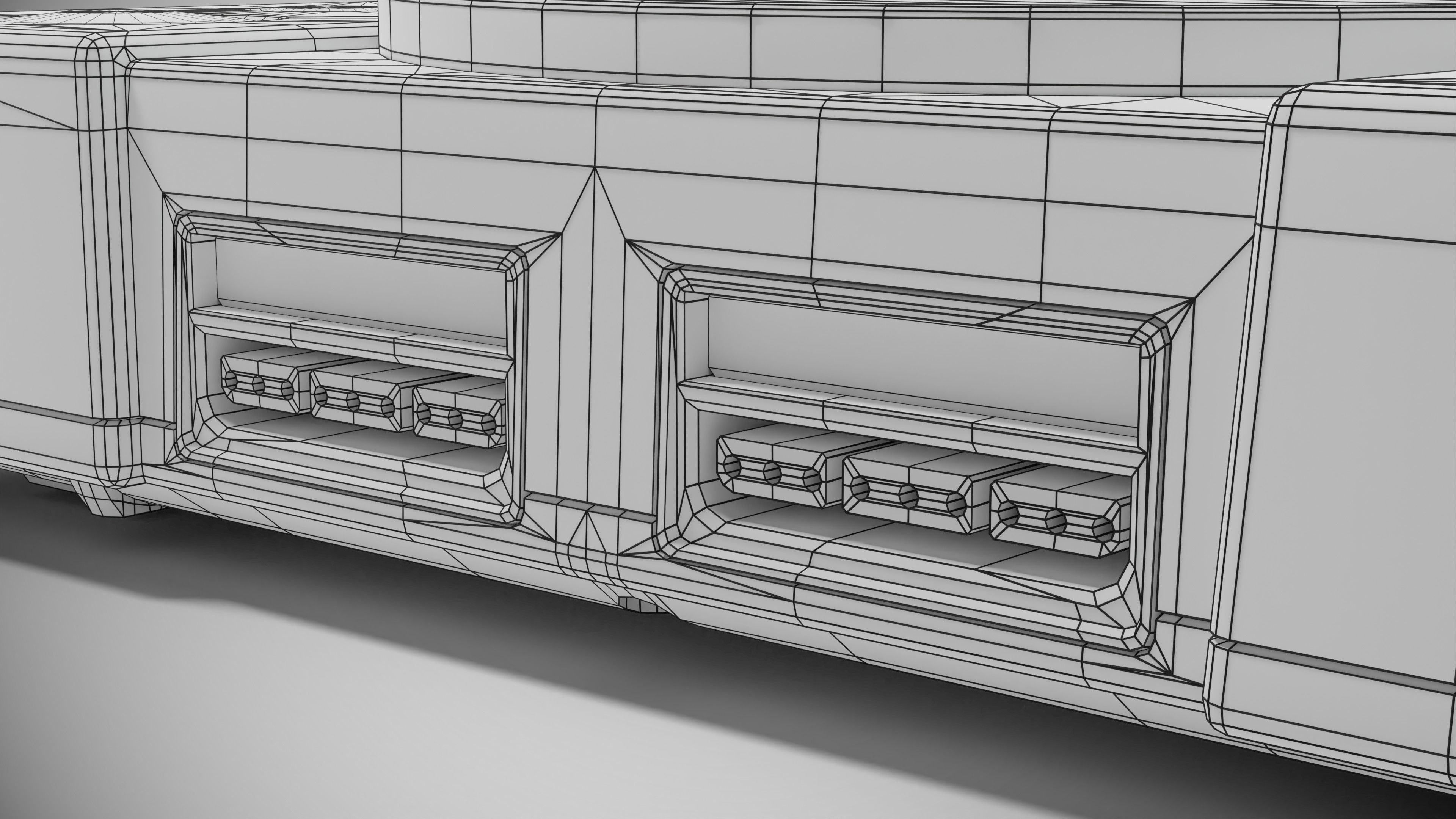 Sony PlayStation PS1 SCPH-1002 Low-poly 3D model_30