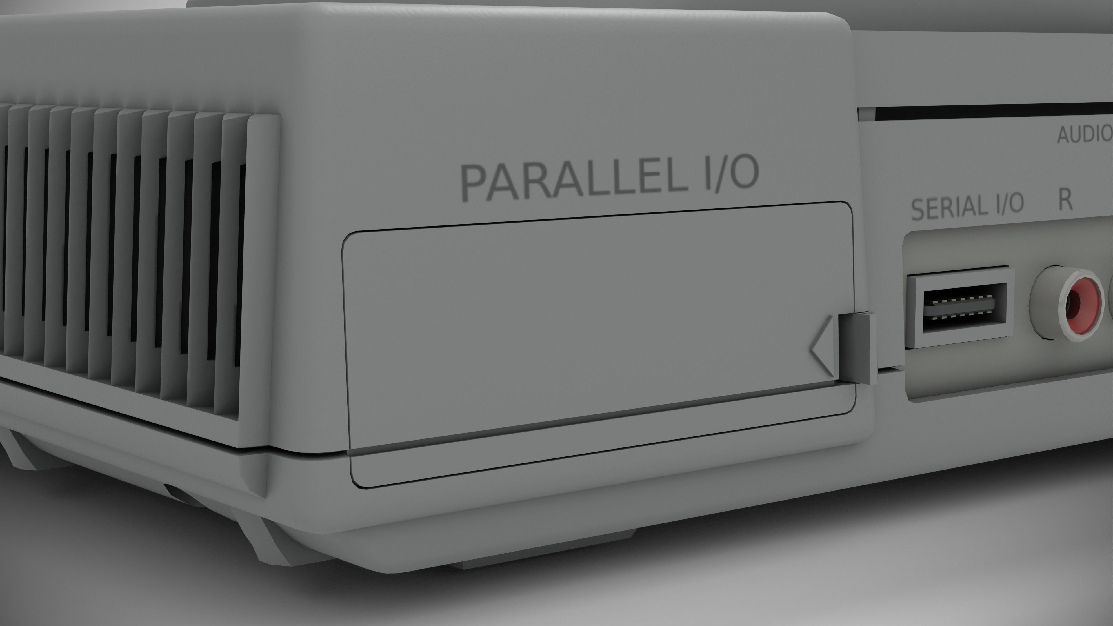 Sony PlayStation PS1 SCPH-1002 Low-poly 3D model_21