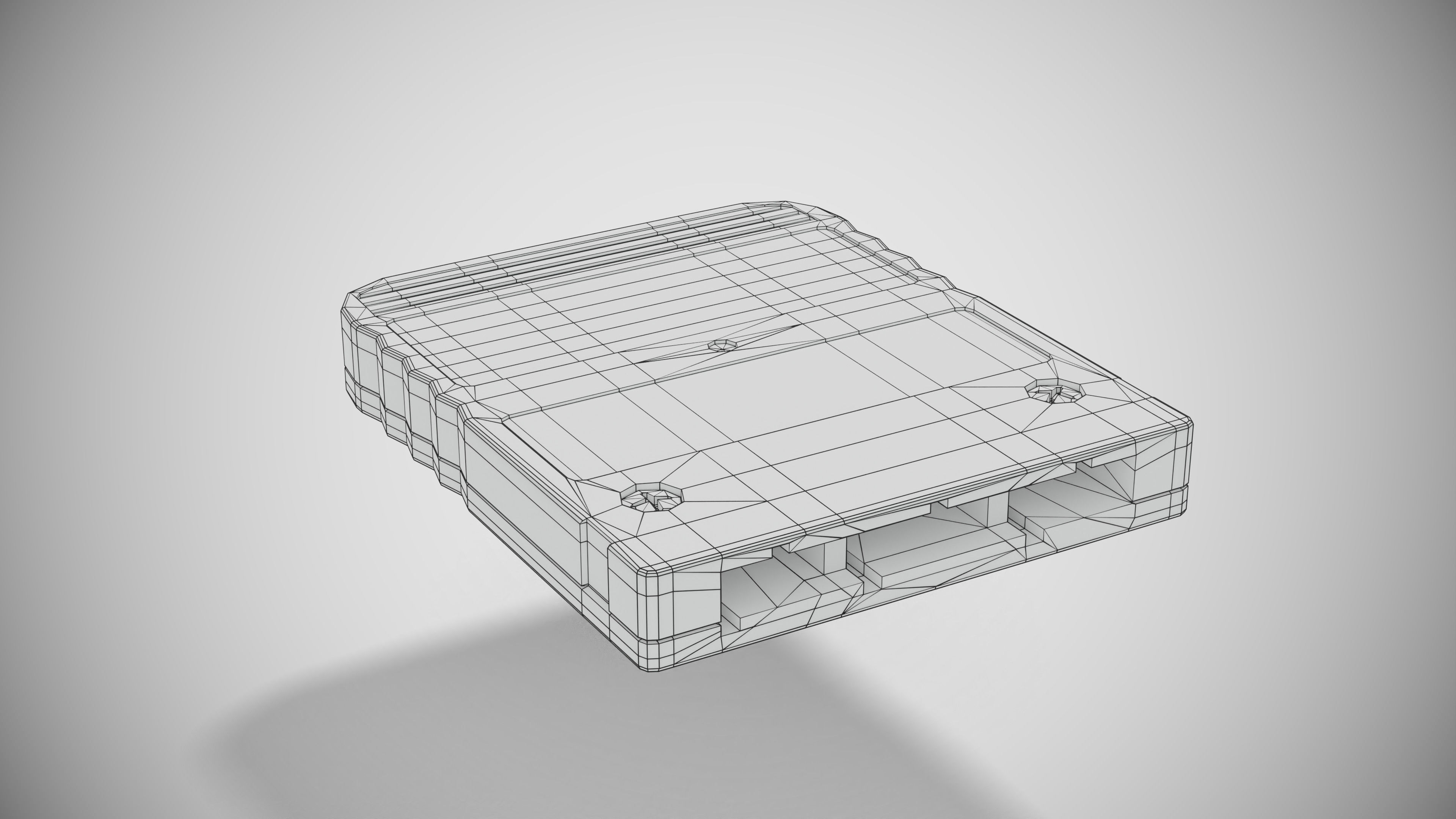 Sony PlayStation PS1 SCPH-1002 Low-poly 3D model_45