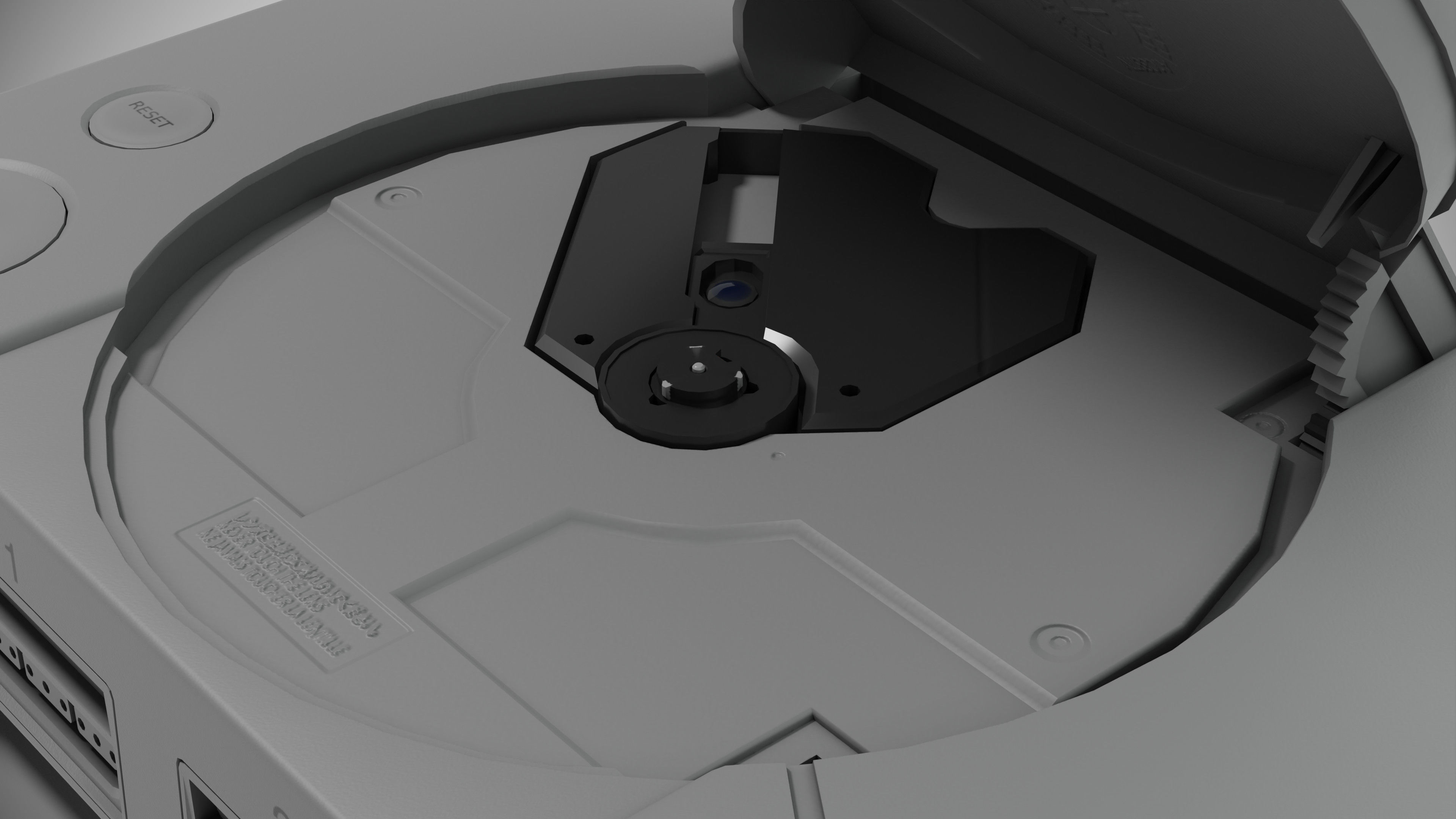 Sony PlayStation PS1 SCPH-1002 Low-poly 3D model_18