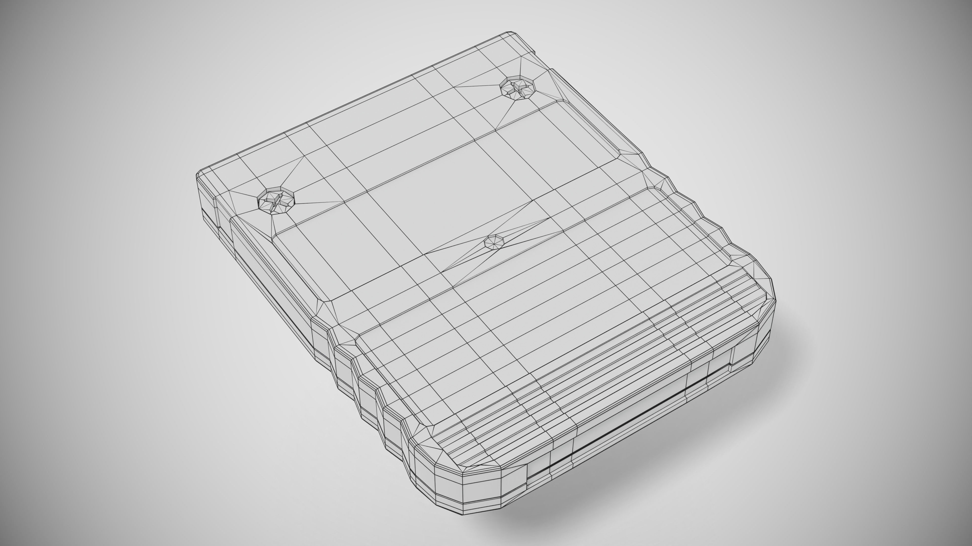 Sony PlayStation PS1 SCPH-1002 Low-poly 3D model_46