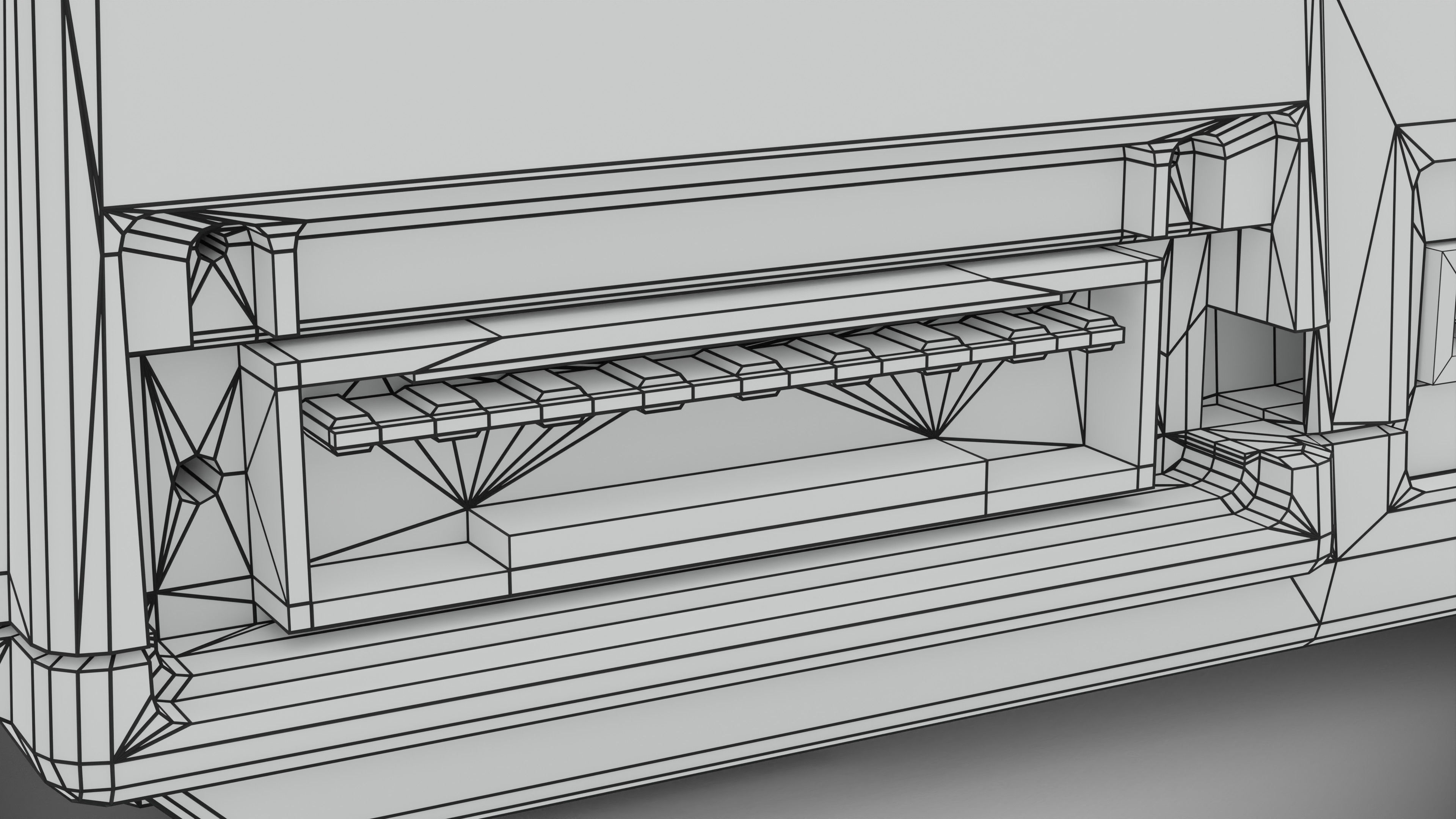 Sony PlayStation PS1 SCPH-1002 Low-poly 3D model_32