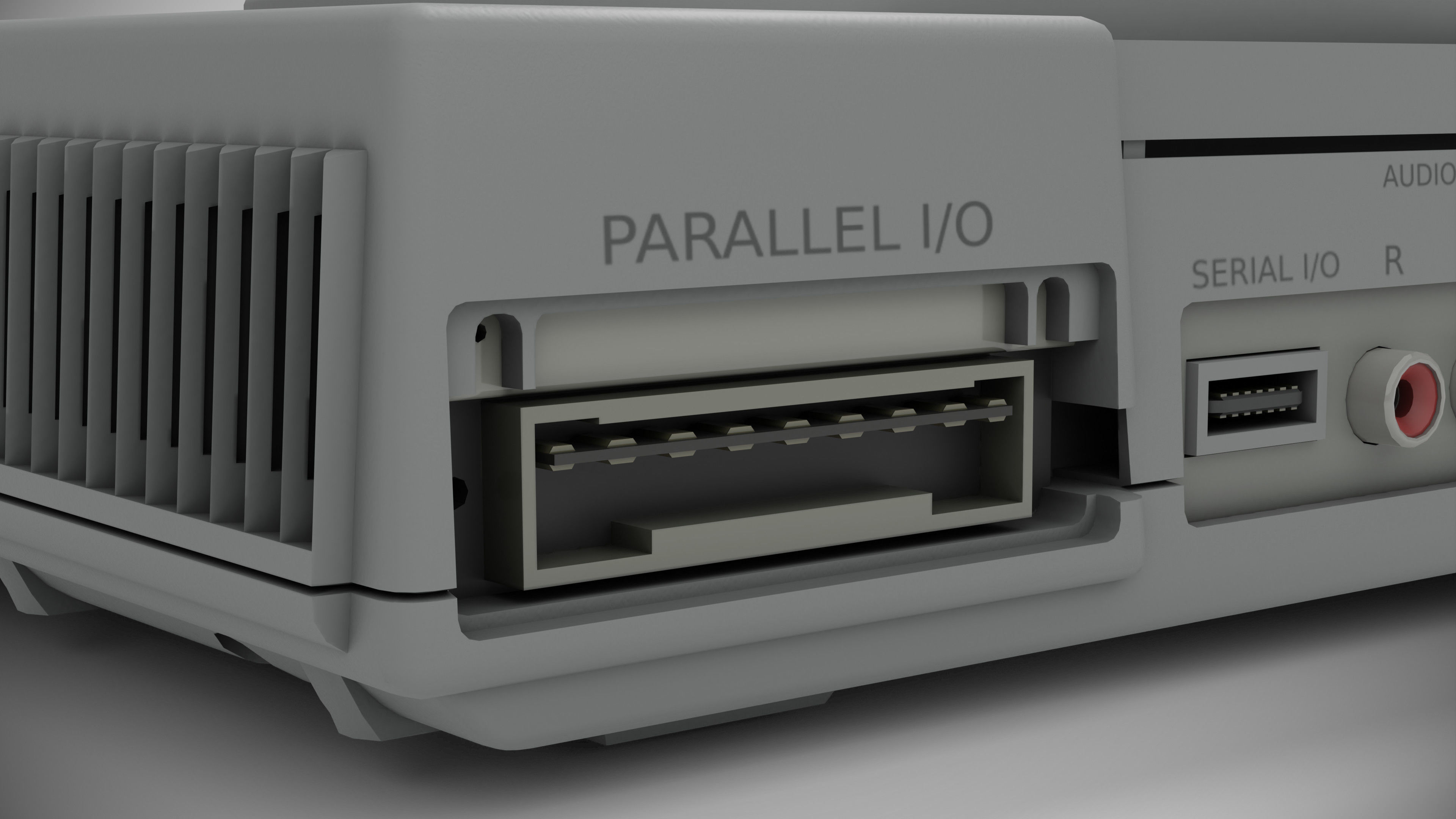 Sony PlayStation PS1 SCPH-1002 Low-poly 3D model_22