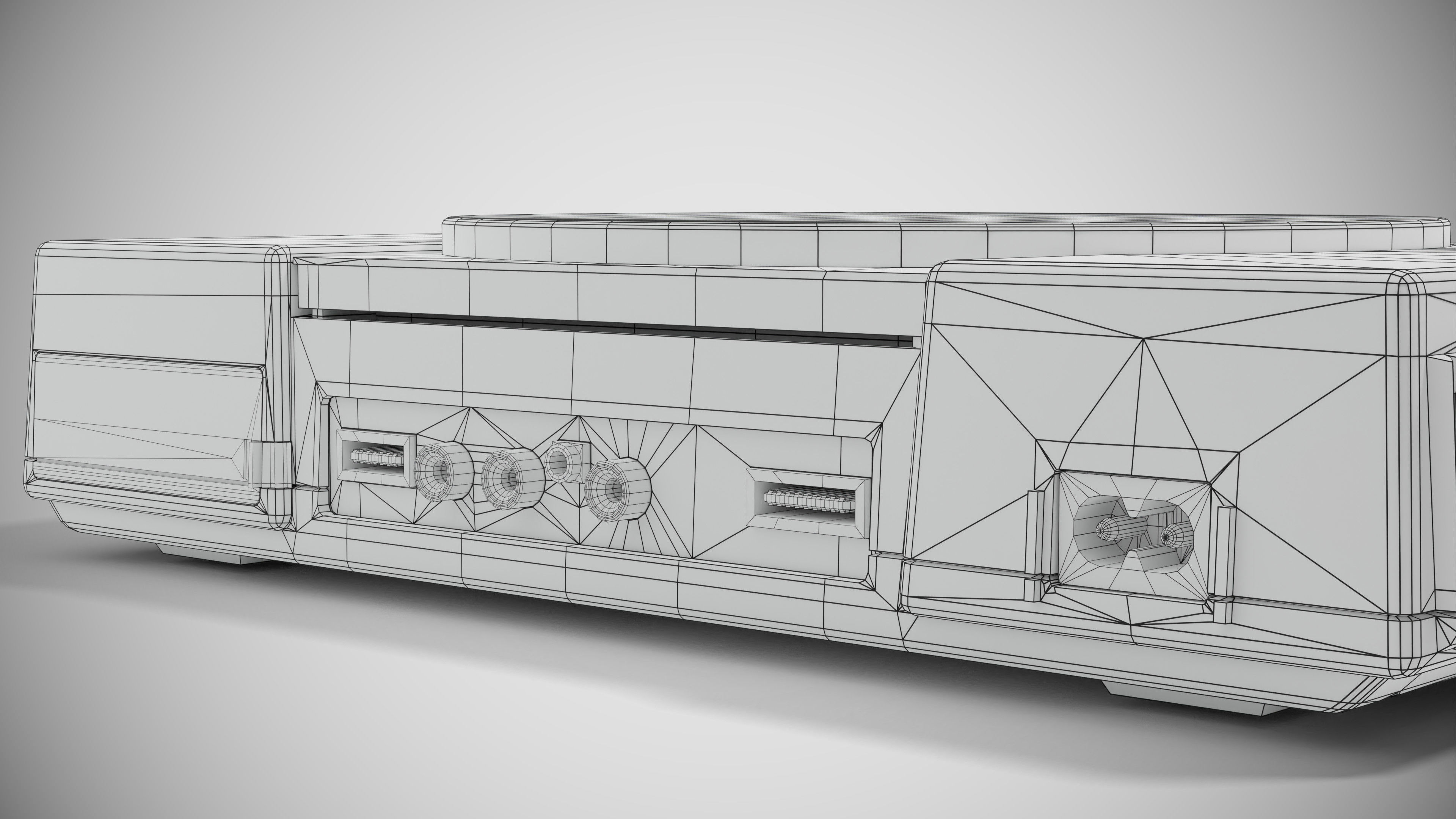 Sony PlayStation PS1 SCPH-1002 Low-poly 3D model_31