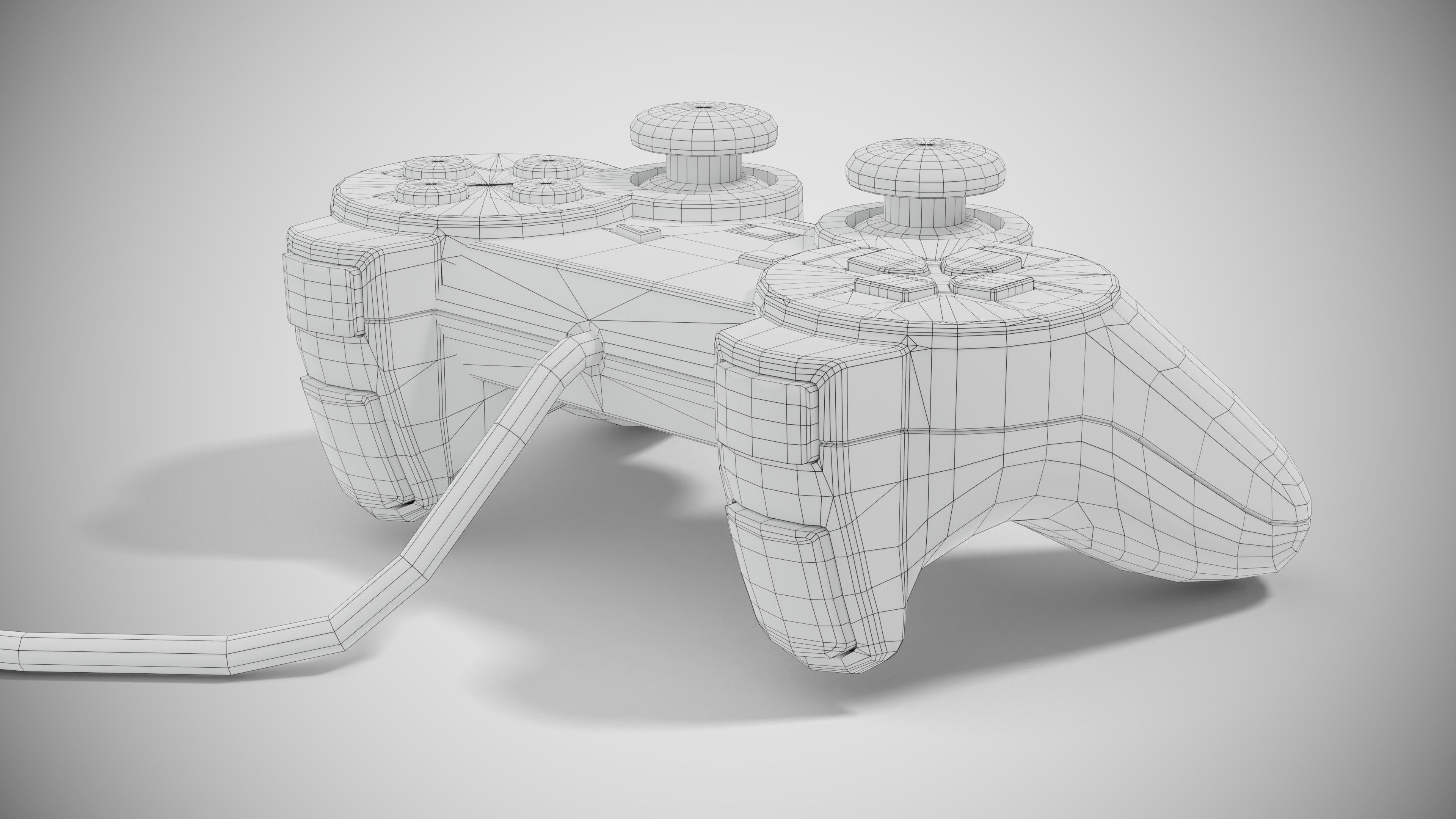 Sony PlayStation PS1 SCPH-1002 Low-poly 3D model_36