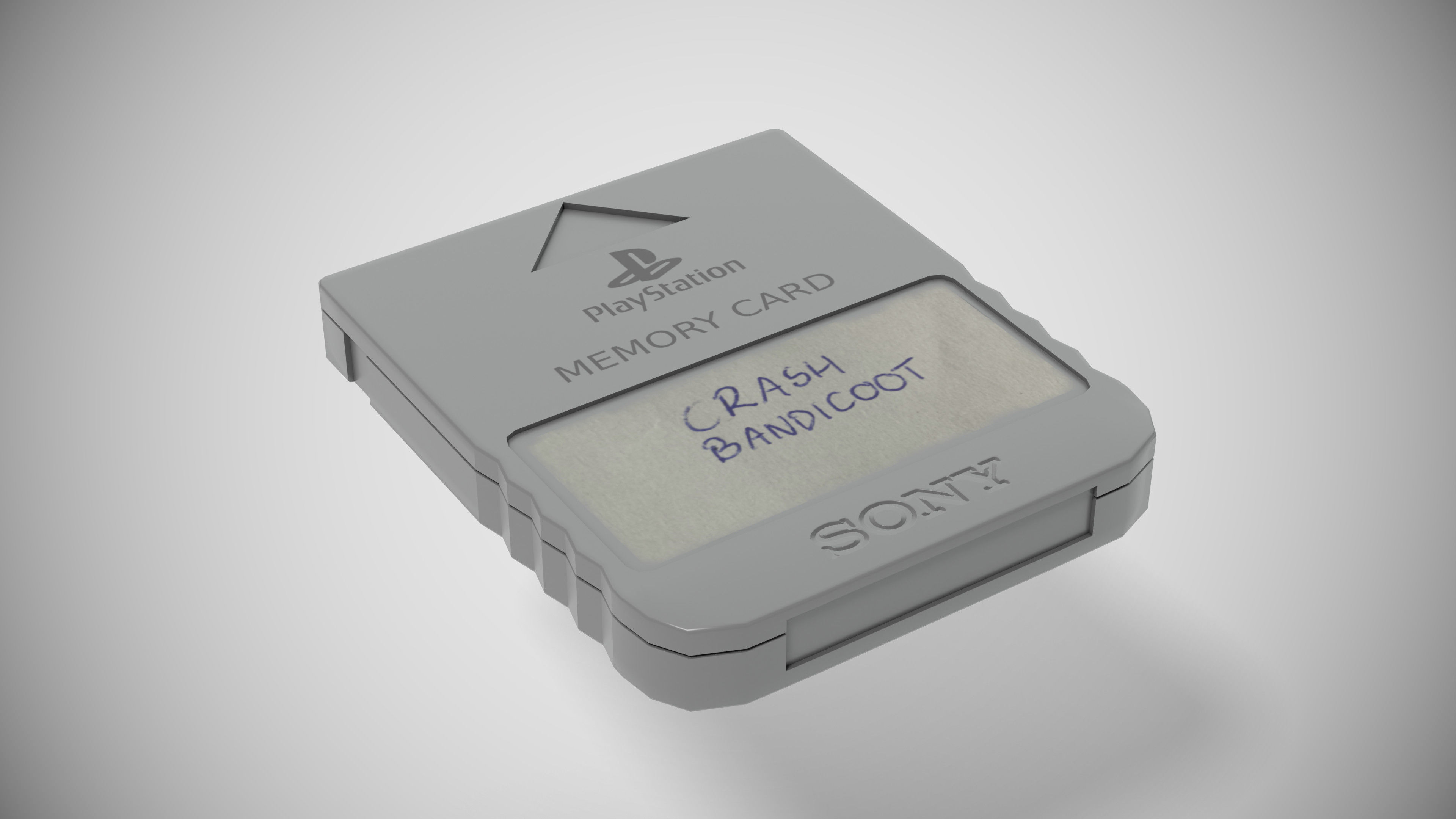 Sony PlayStation PS1 SCPH-1002 Low-poly 3D model_23