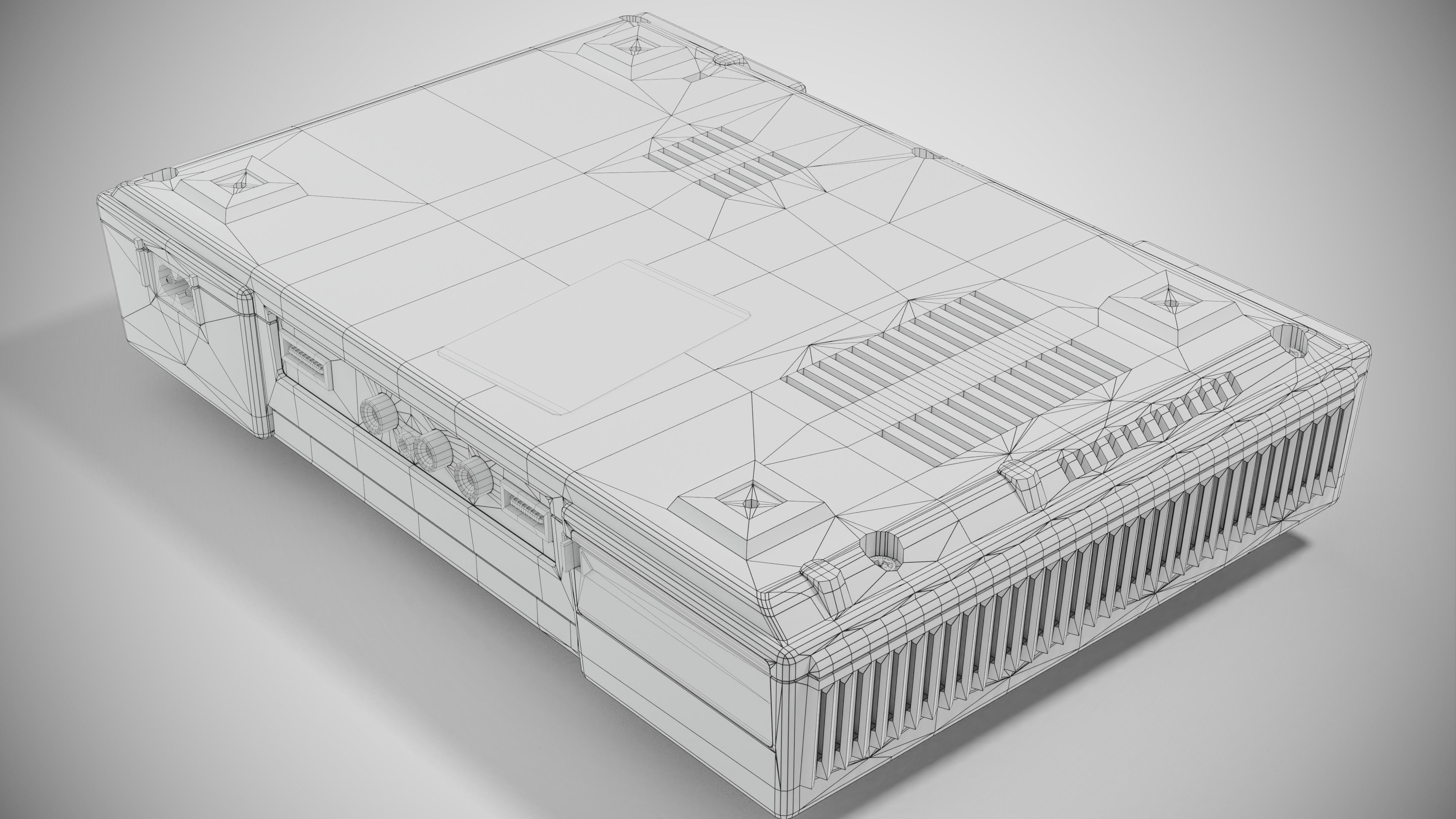 Sony PlayStation PS1 SCPH-1002 Low-poly 3D model_34