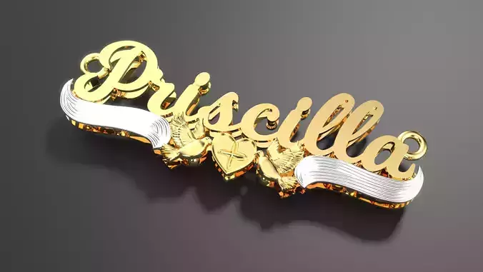 Priscilla name plate