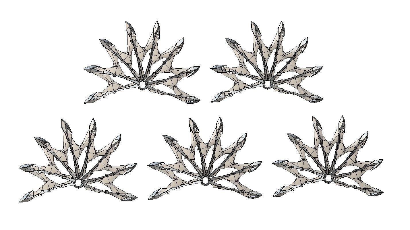 a Set of Fan Weapons Low-poly 3D model_22