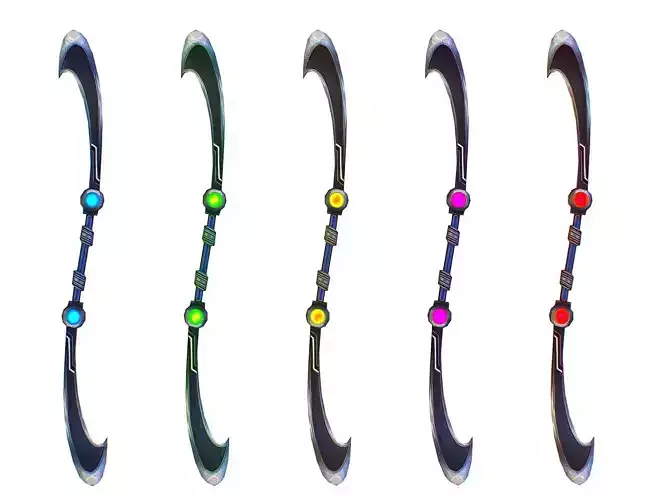 a set of cutting weapons - spear