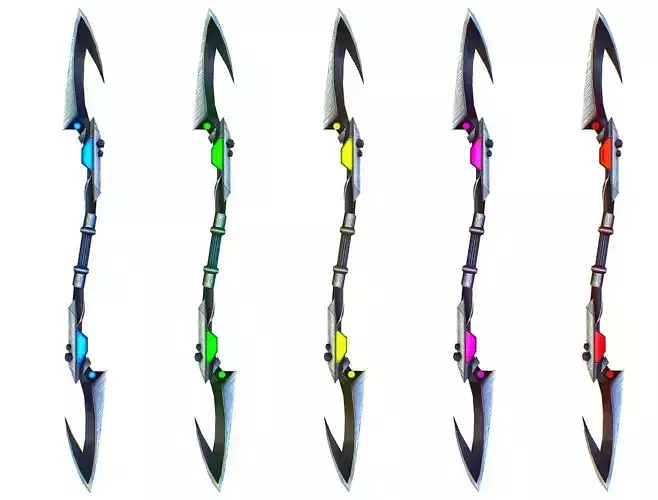 a set of cutting weapons - spear