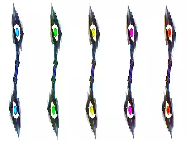 a set of cutting weapons - spear