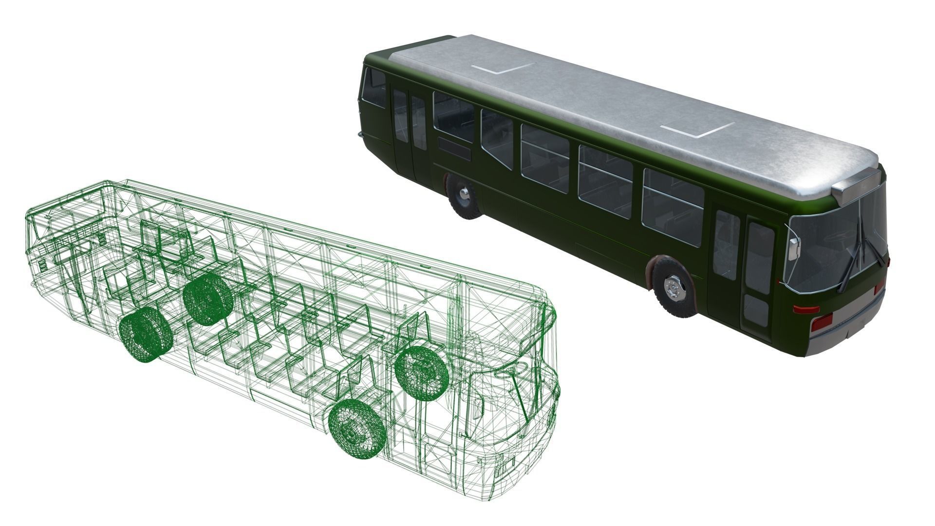 32 Model Means of transport Pack 3d LowPoly 3D Model Collection_37