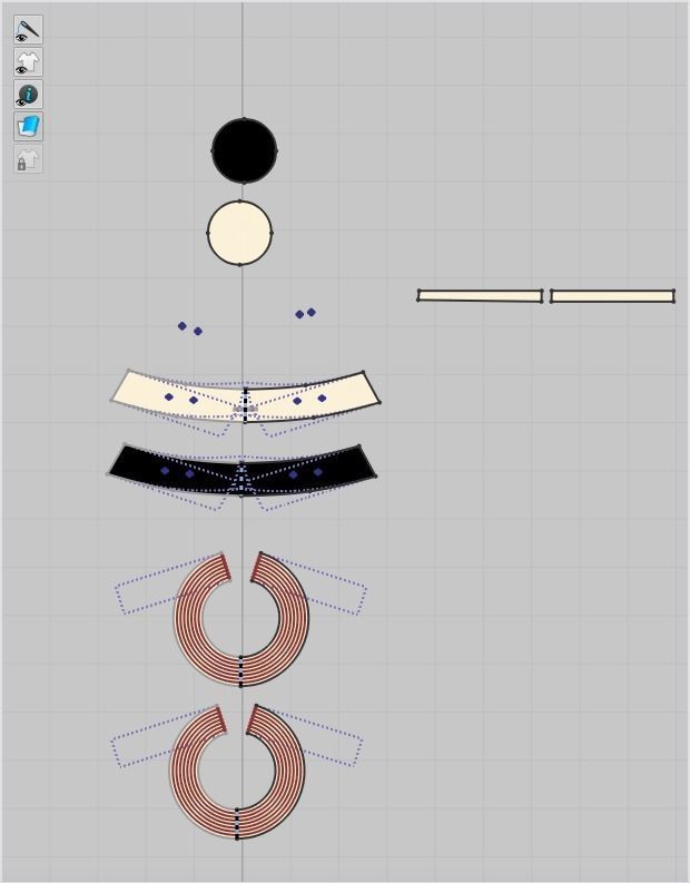 Bucket hats by Prada and Jacquemus made with Clo3D 3D model_18