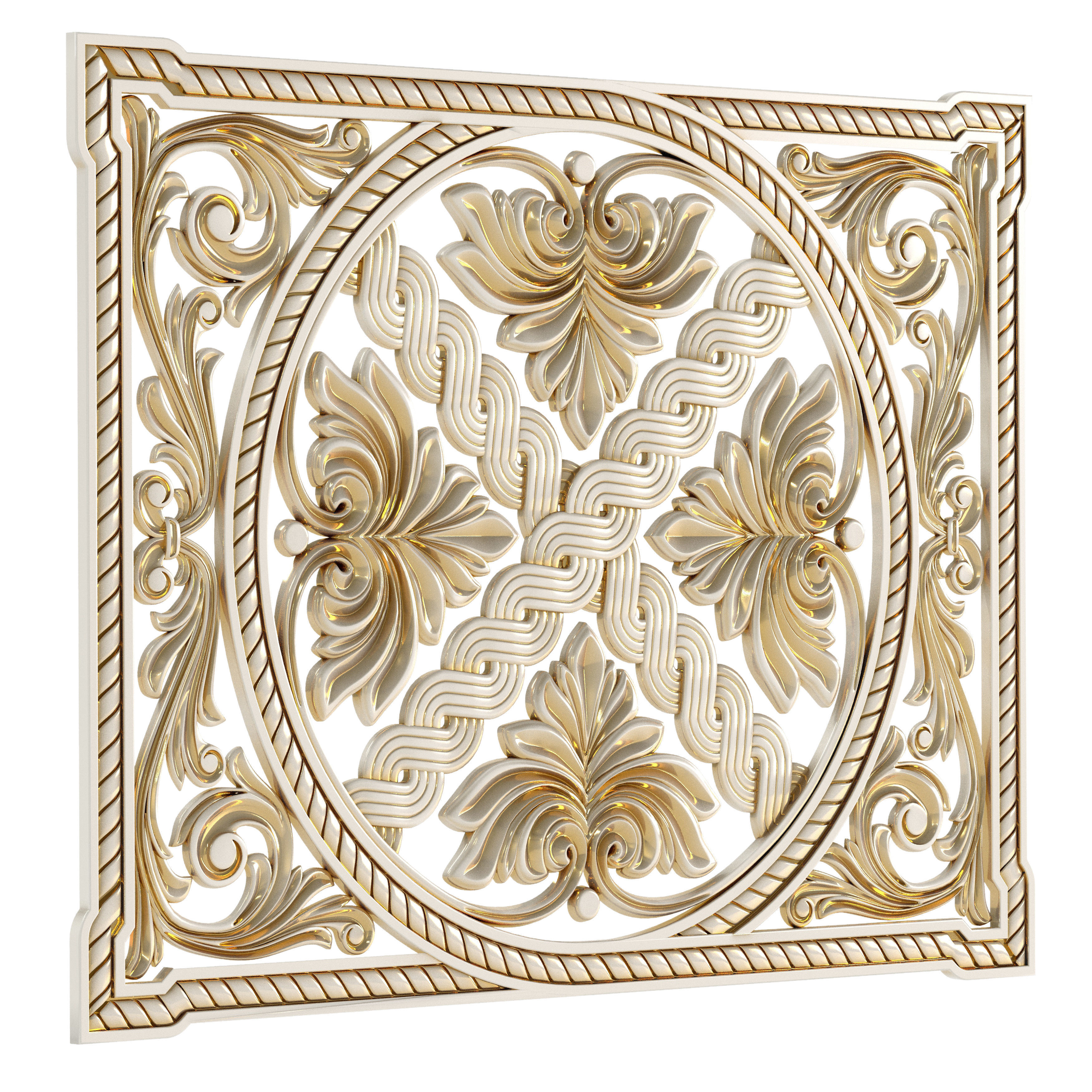 Carved decor 3 3D model_2