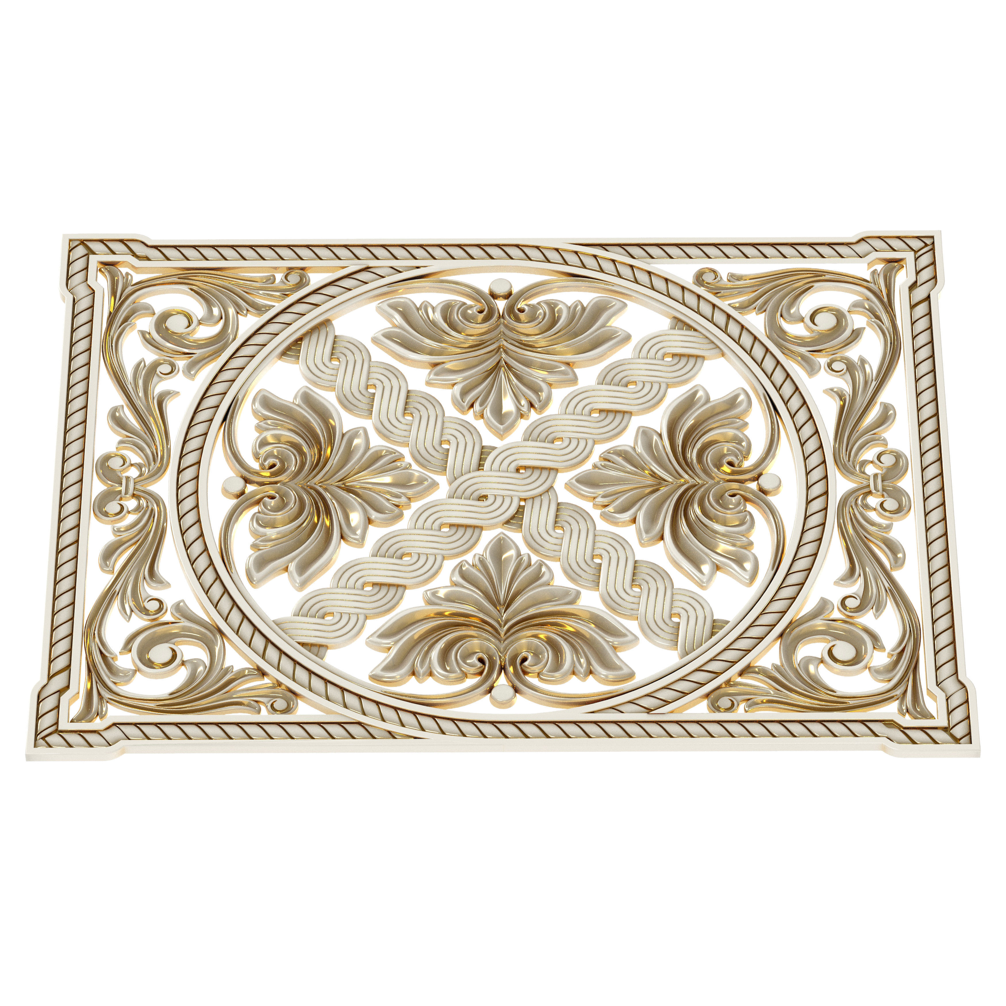 Carved decor 3 3D model_1