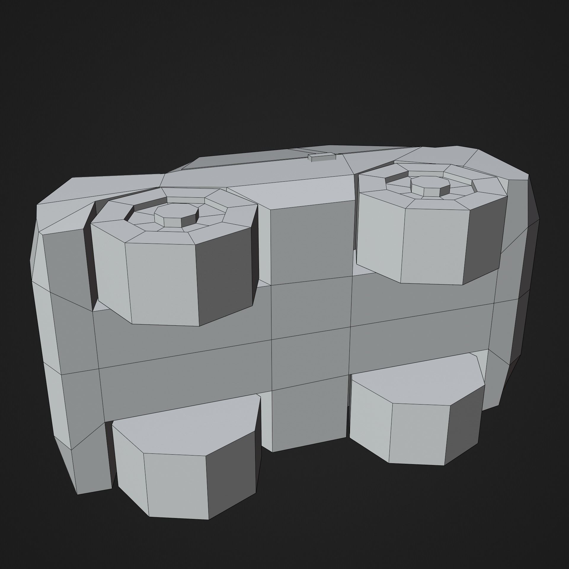 Low Poly Smart Mini Car 3D model Free low-poly 3D model_6